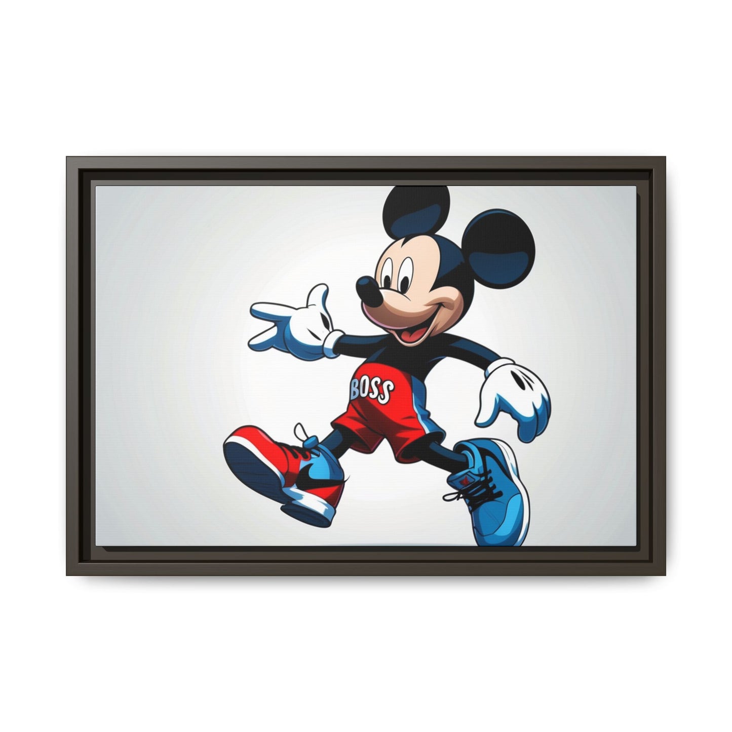Mickey Mouse Boss Framed Canvas Art