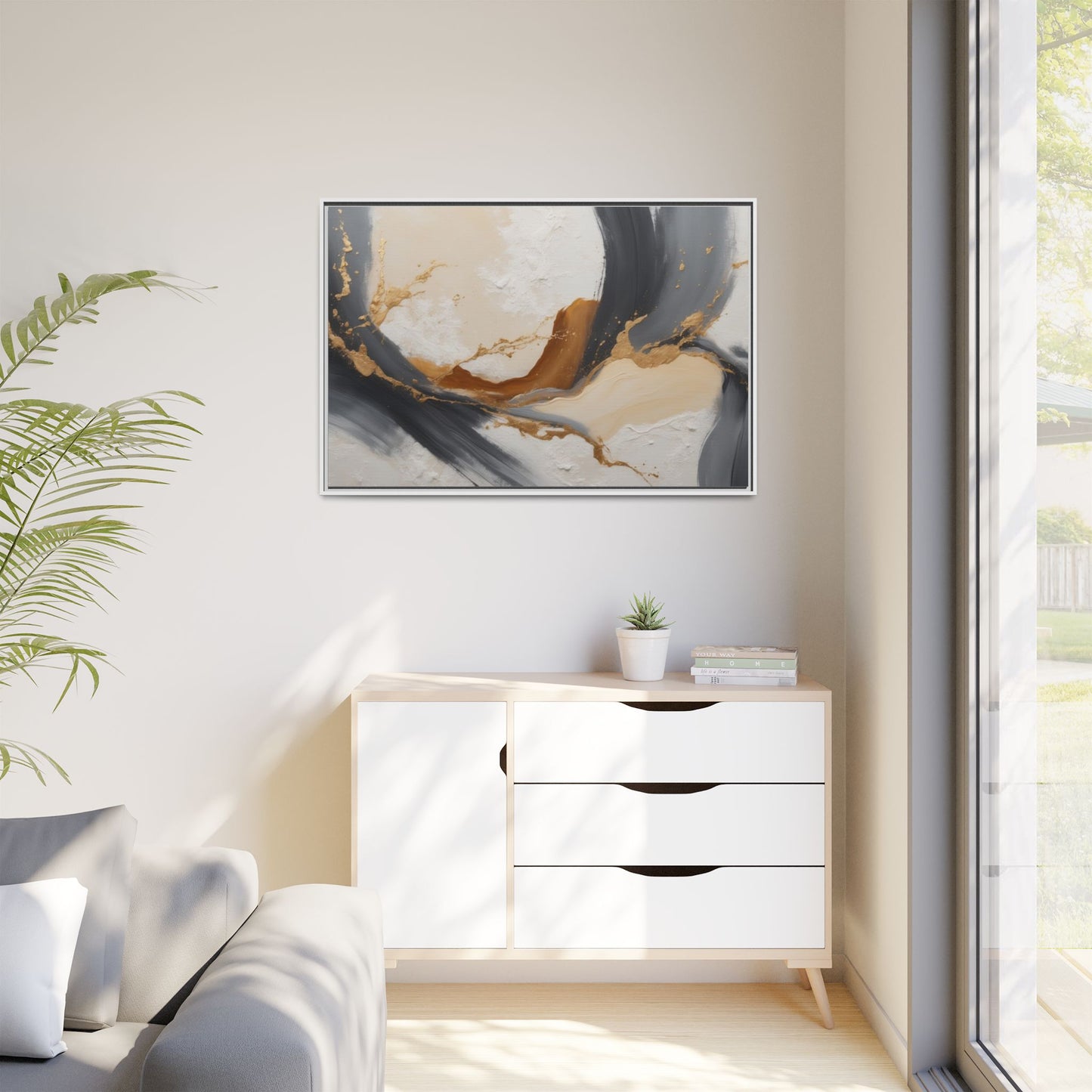 Matte Canvas, Framed (Multi-color)