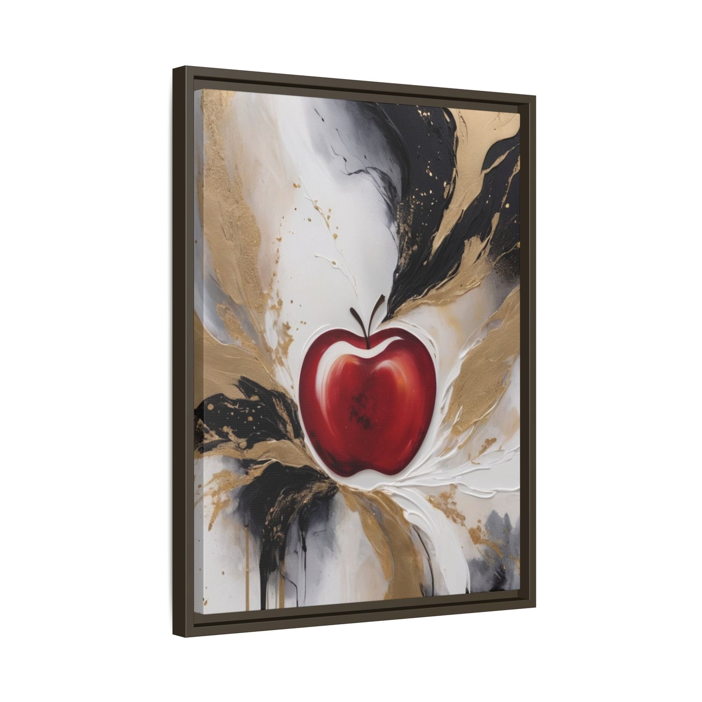 Elegant Apple Canvas Art Print - Framed Wall Decor