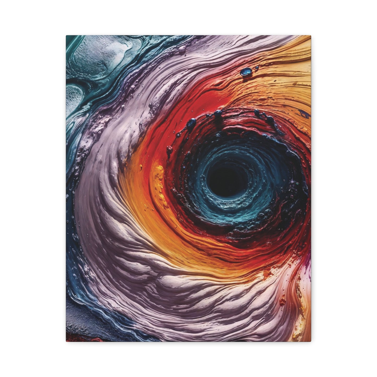 Vibrant Abstract Wall Art Canvas - Swirling Colors