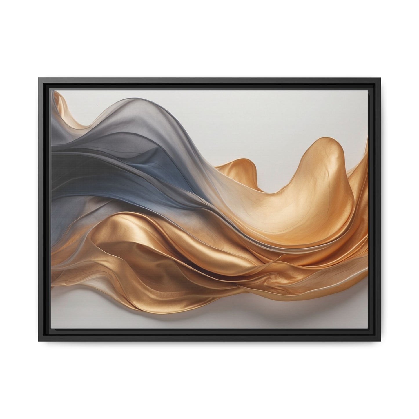 Abstract Matte Canvas Art Print - Framed Multi-color Wall Decor