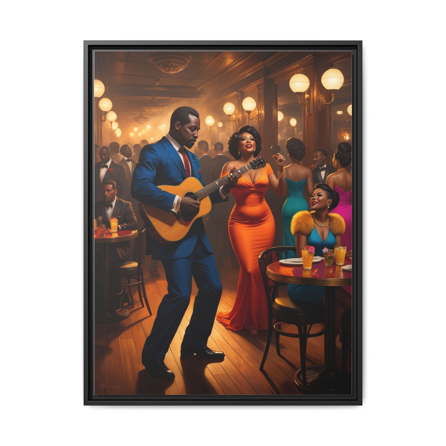 Matte Canvas, Framed (Multi-color)