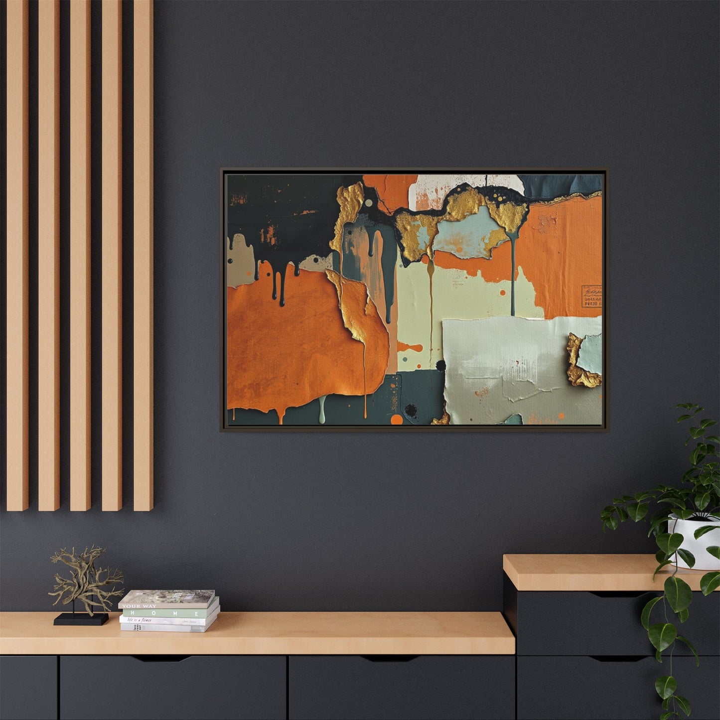 Matte Canvas, Framed (Multi-color)