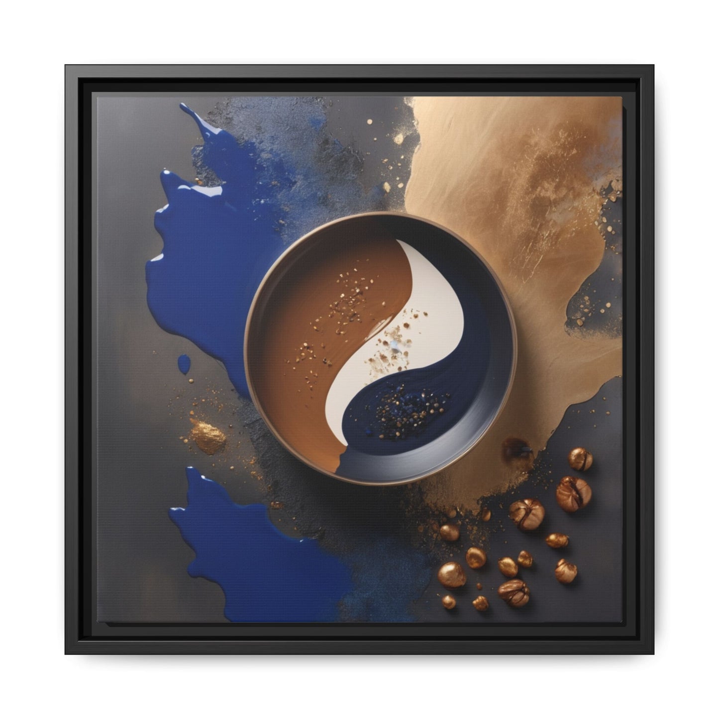 Fusion of Flavor and Form Art Canvas - Framed Wall Decor