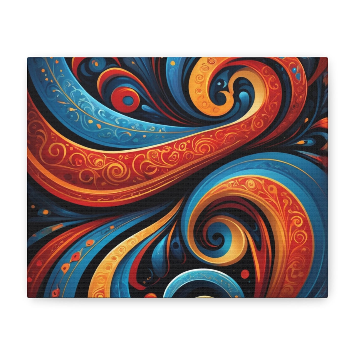 Vibrant Swirl Canvas Art - Colorful Abstract Wall Decor