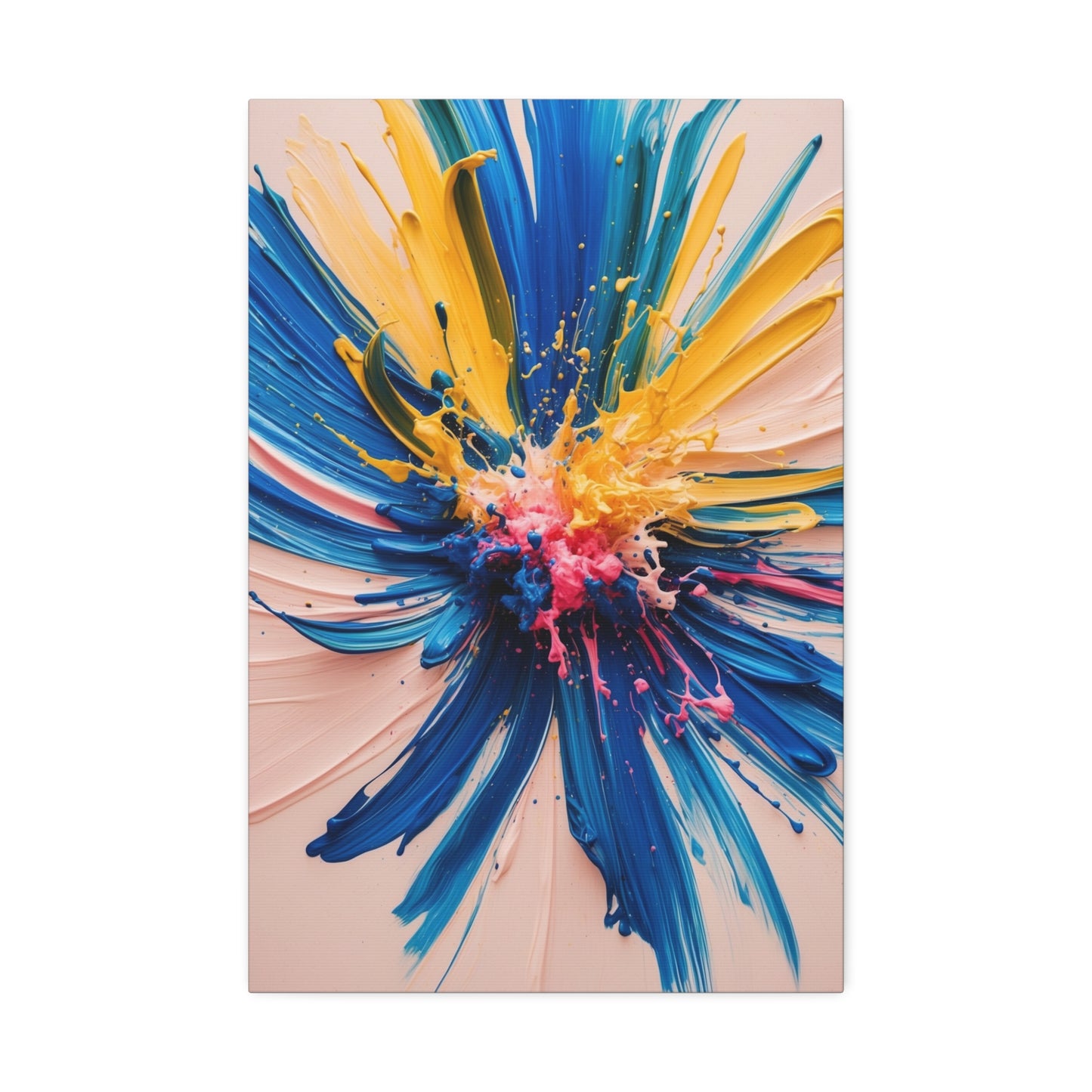 Vibrant Abstract Canvas Art - Color Explosion Wall Decor