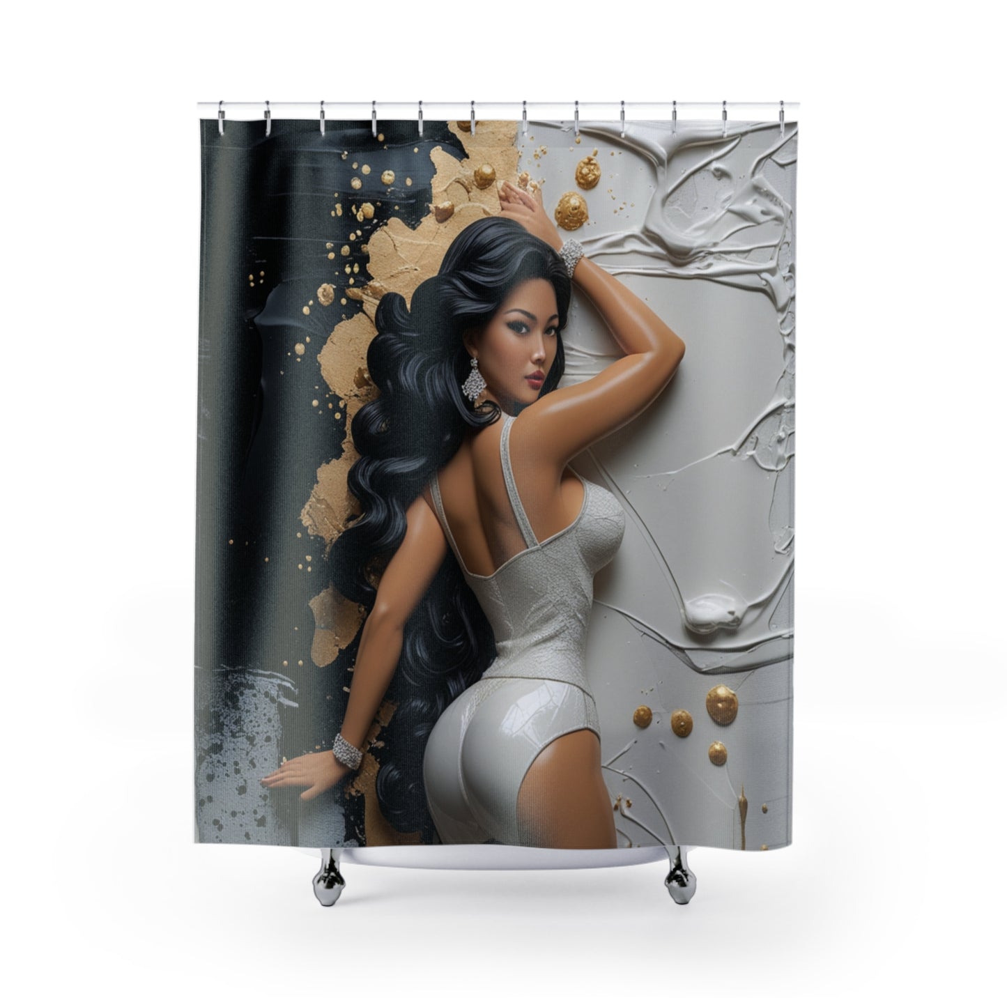 Sculpted Allure - Shower Curtain