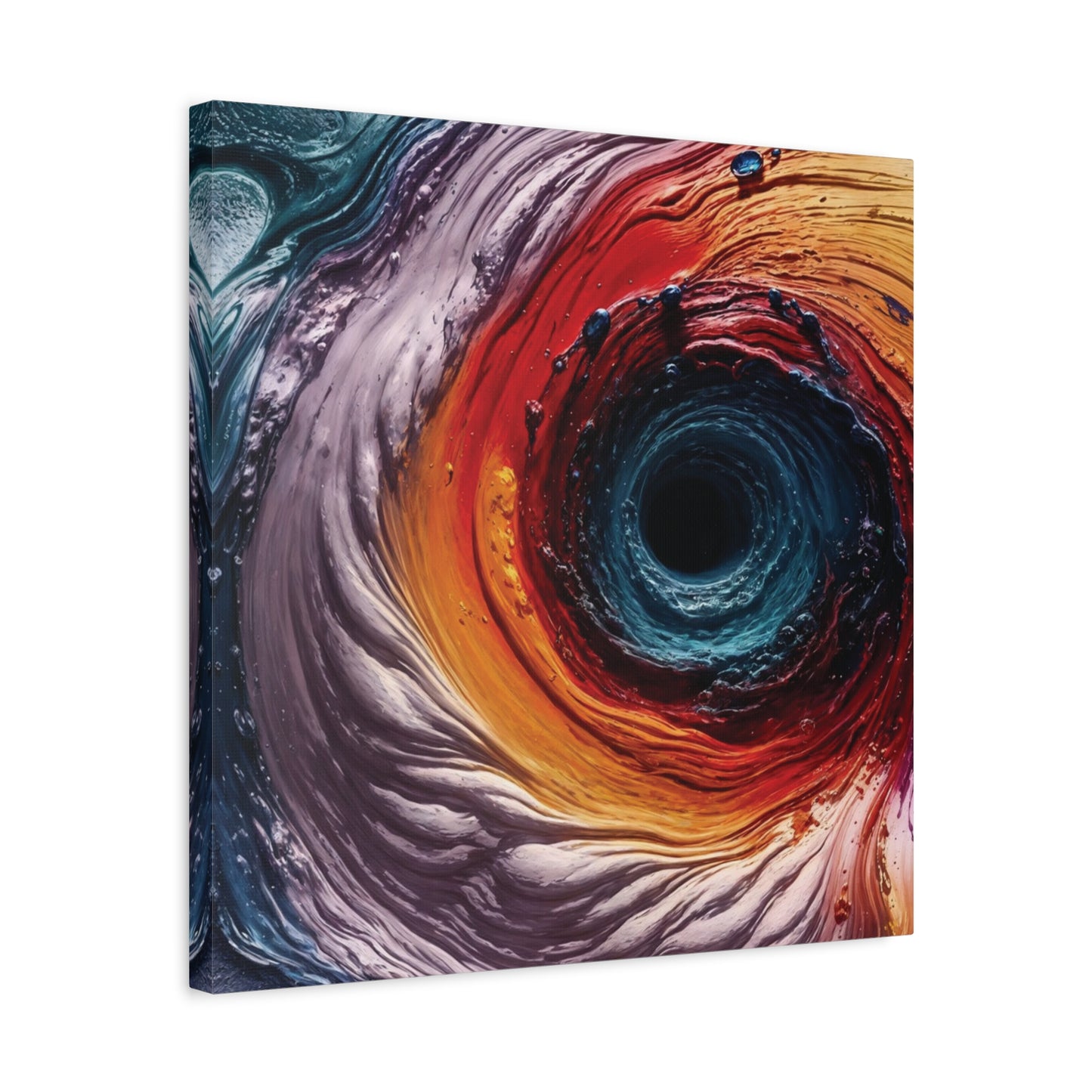 Vibrant Abstract Wall Art Canvas - Swirling Colors
