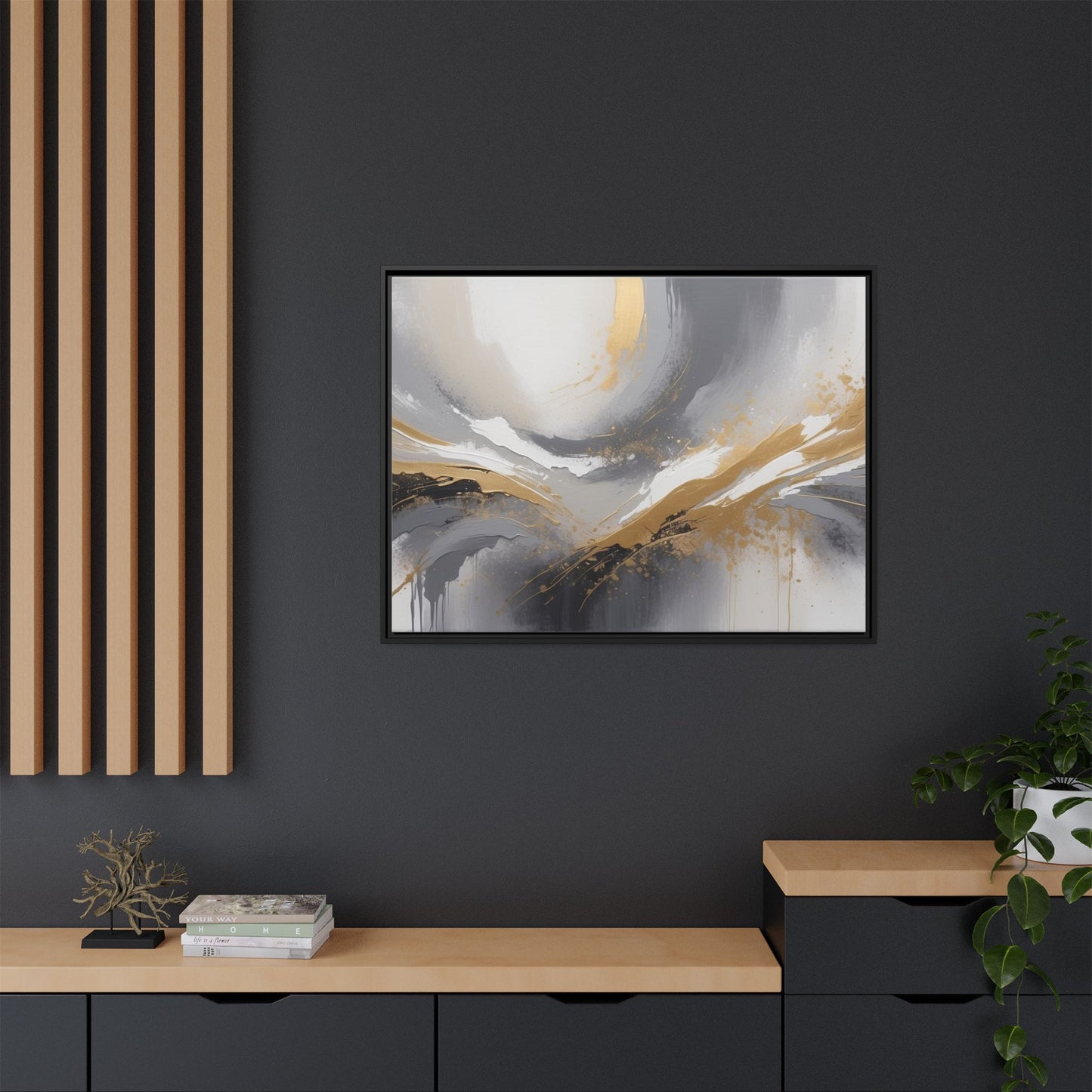 Matte Canvas, Framed (Multi-color)