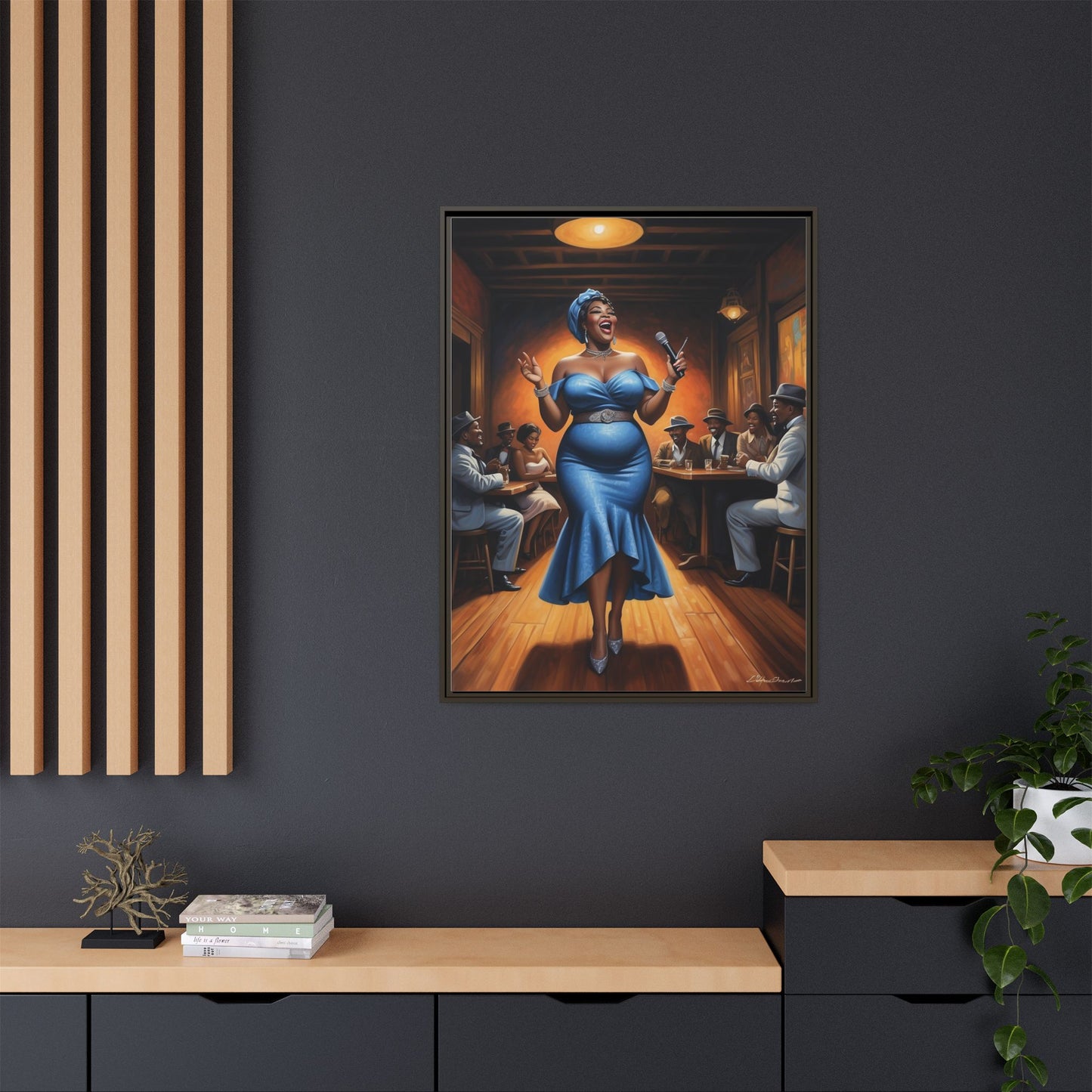 Matte Canvas, Framed (Multi-color)