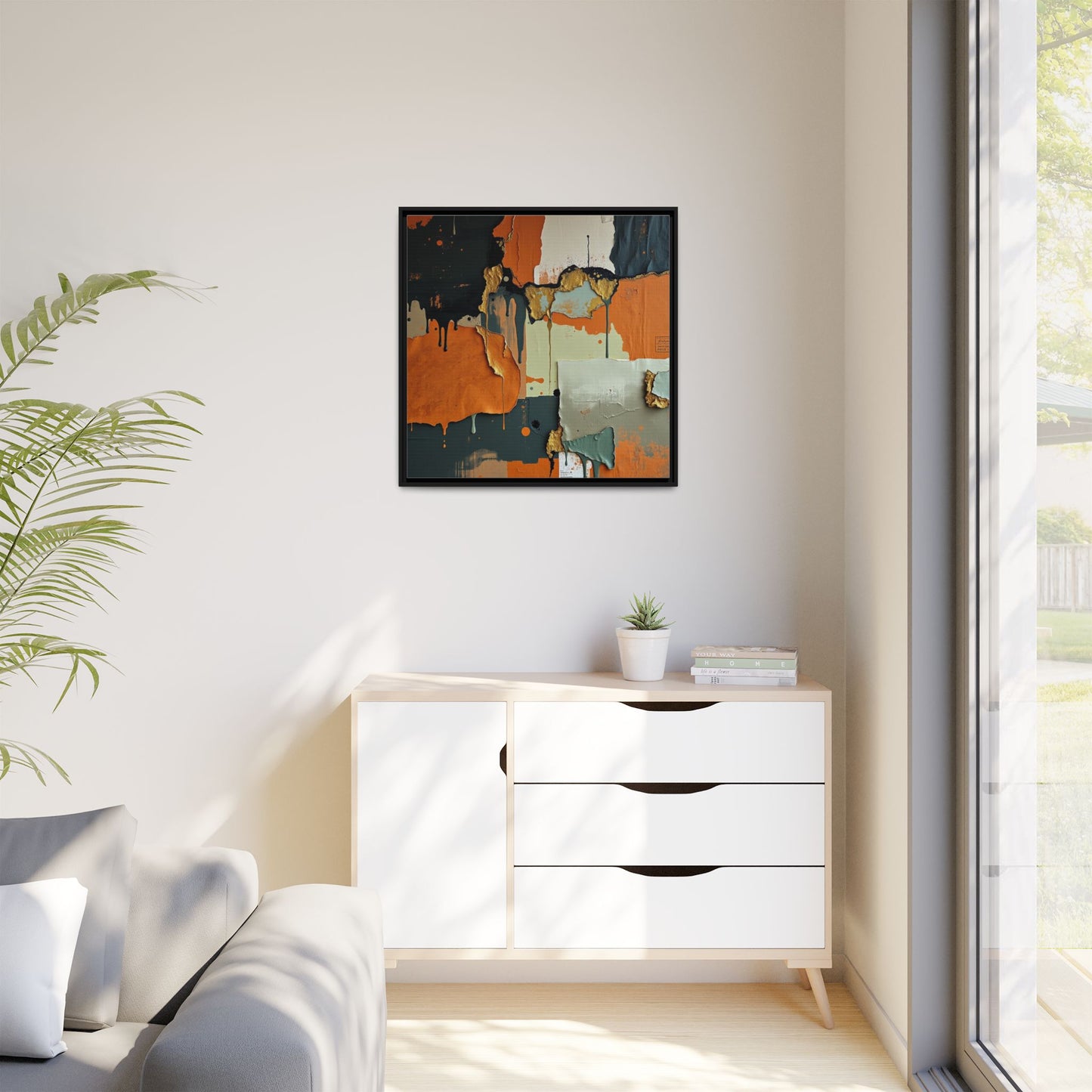 Matte Canvas, Framed (Multi-color)
