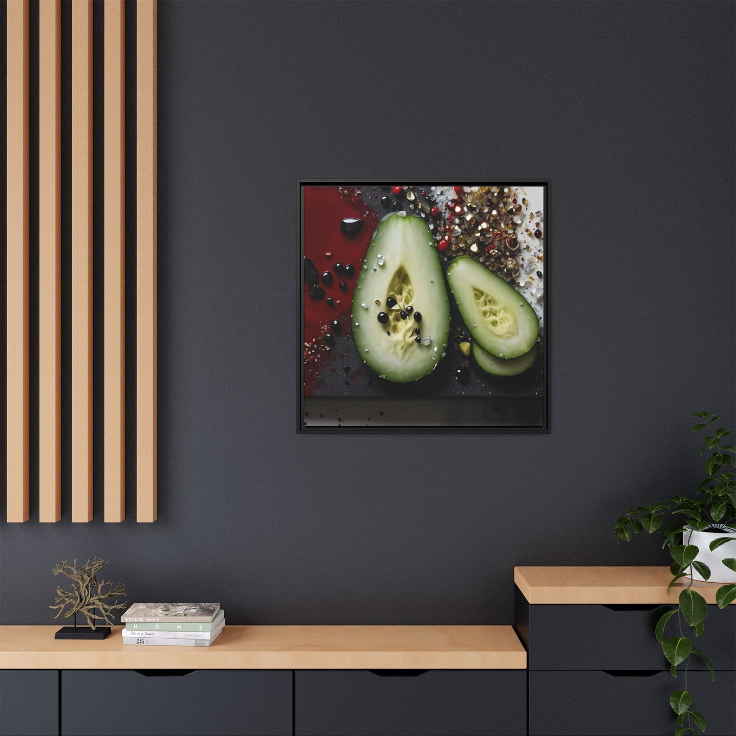 Matte Canvas, Framed (Multi-color)