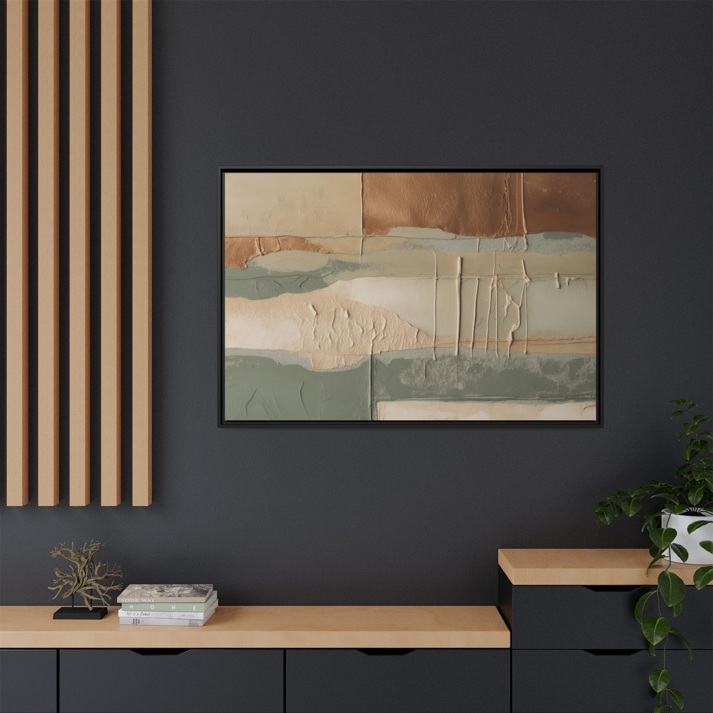 Matte Canvas, Framed (Multi-color)
