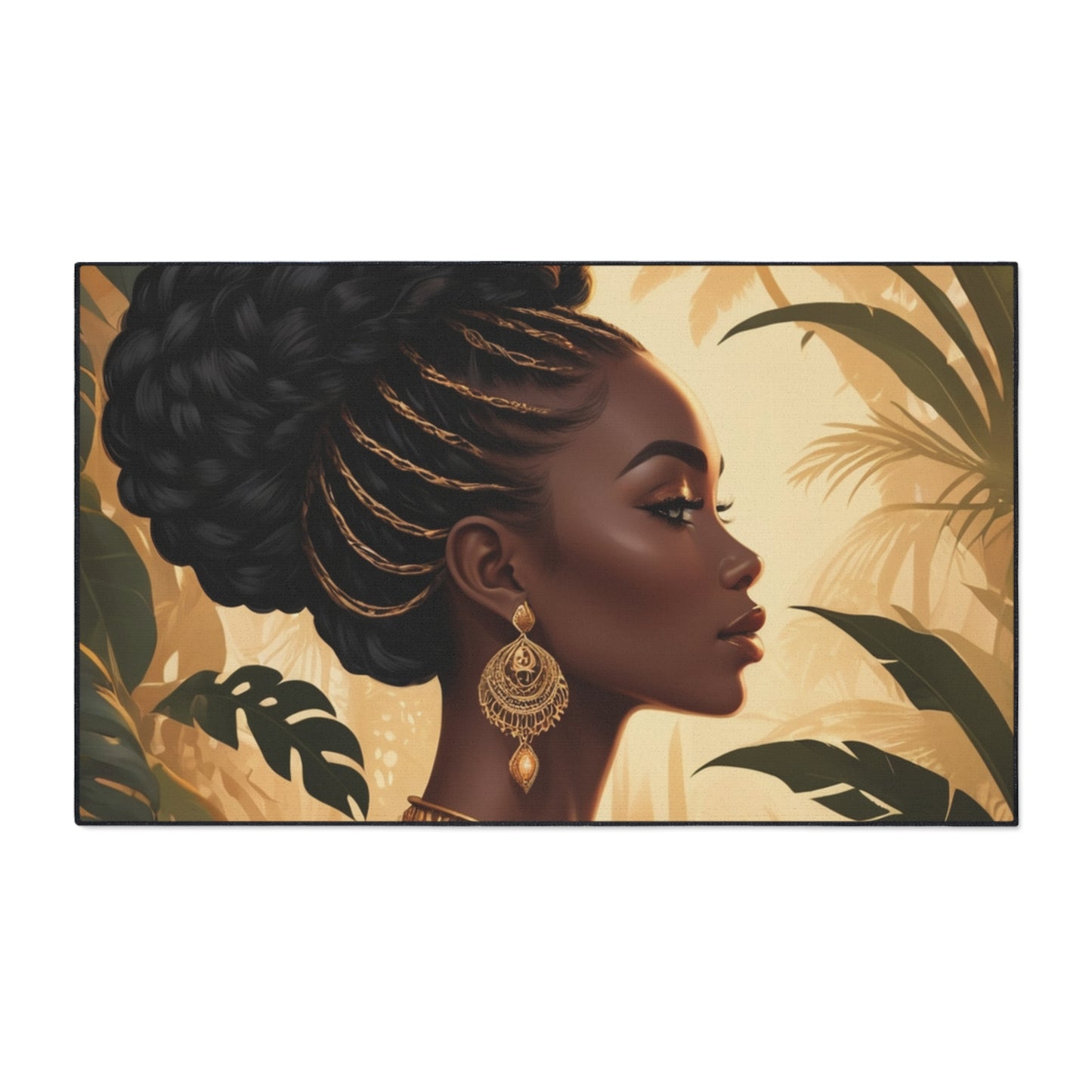 Boho Chic Heavy Duty Floor Mat - Elegant Profile Design with Natural Vibes