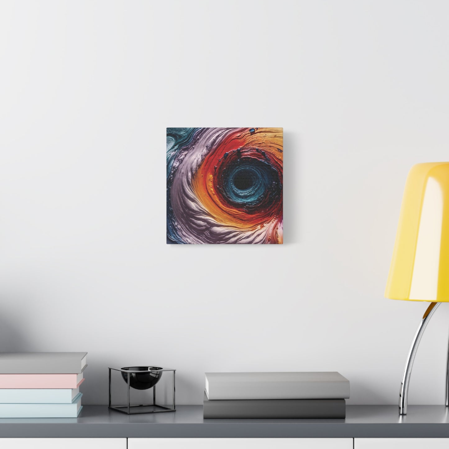 Vibrant Abstract Wall Art Canvas - Swirling Colors