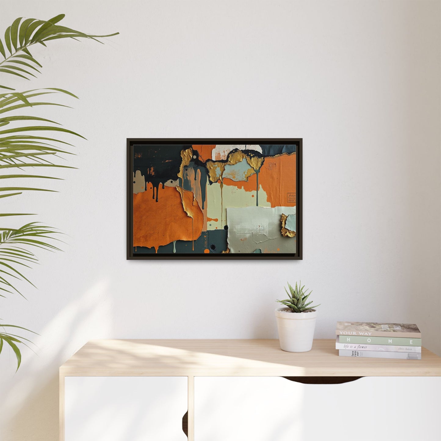 Matte Canvas, Framed (Multi-color)