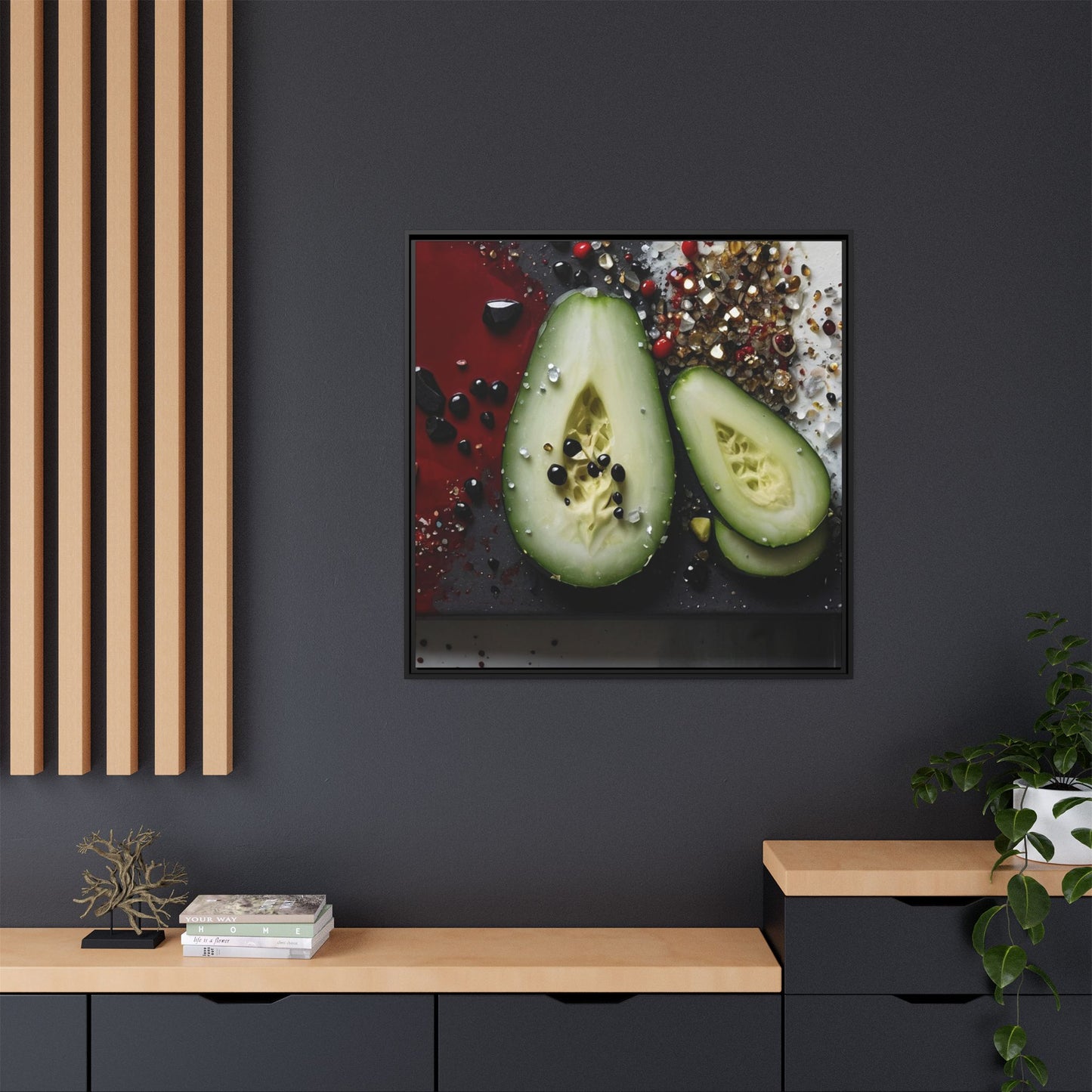 Matte Canvas, Framed (Multi-color)