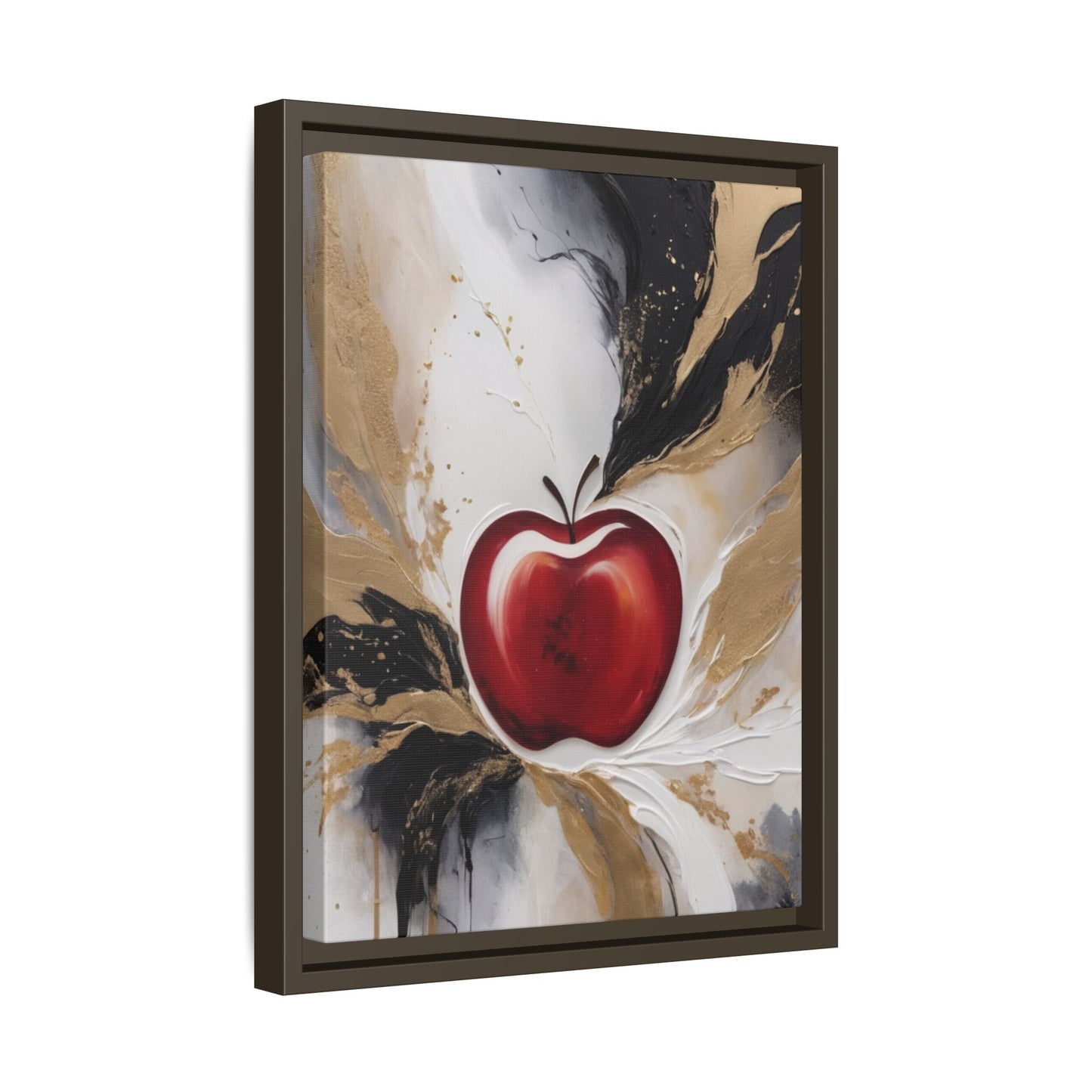 Elegant Apple Canvas Art Print - Framed Wall Decor