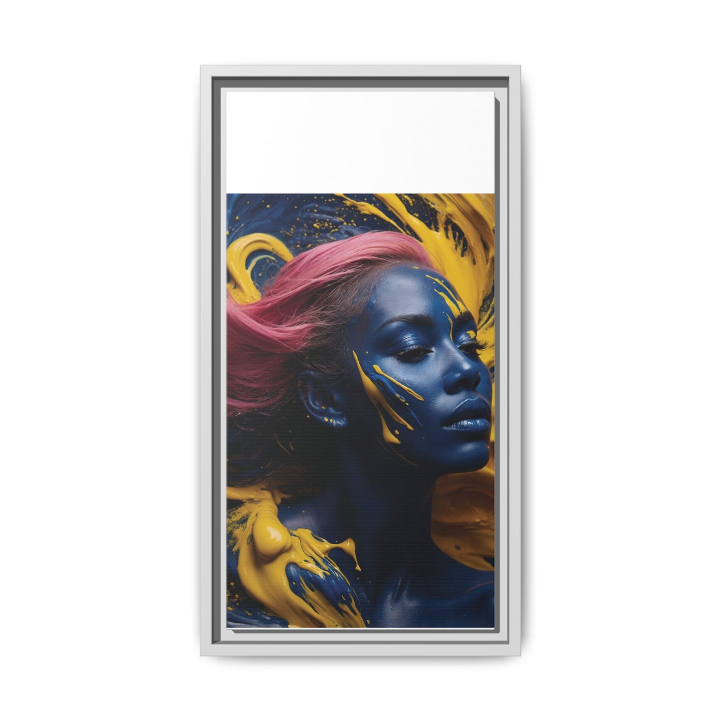 Vibrant Abstract Art Print - Multicolor Framed Canvas Wall Decor