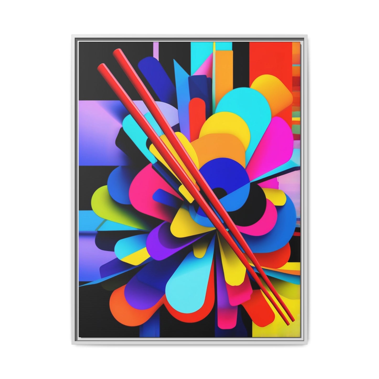 Matte Canvas, Framed (Multi-color)