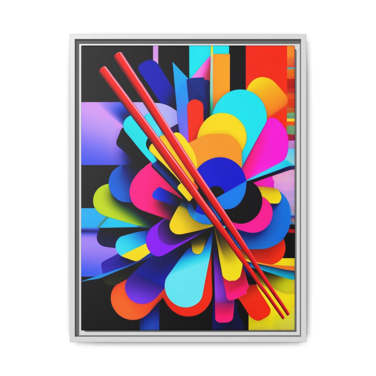 Matte Canvas, Framed (Multi-color)