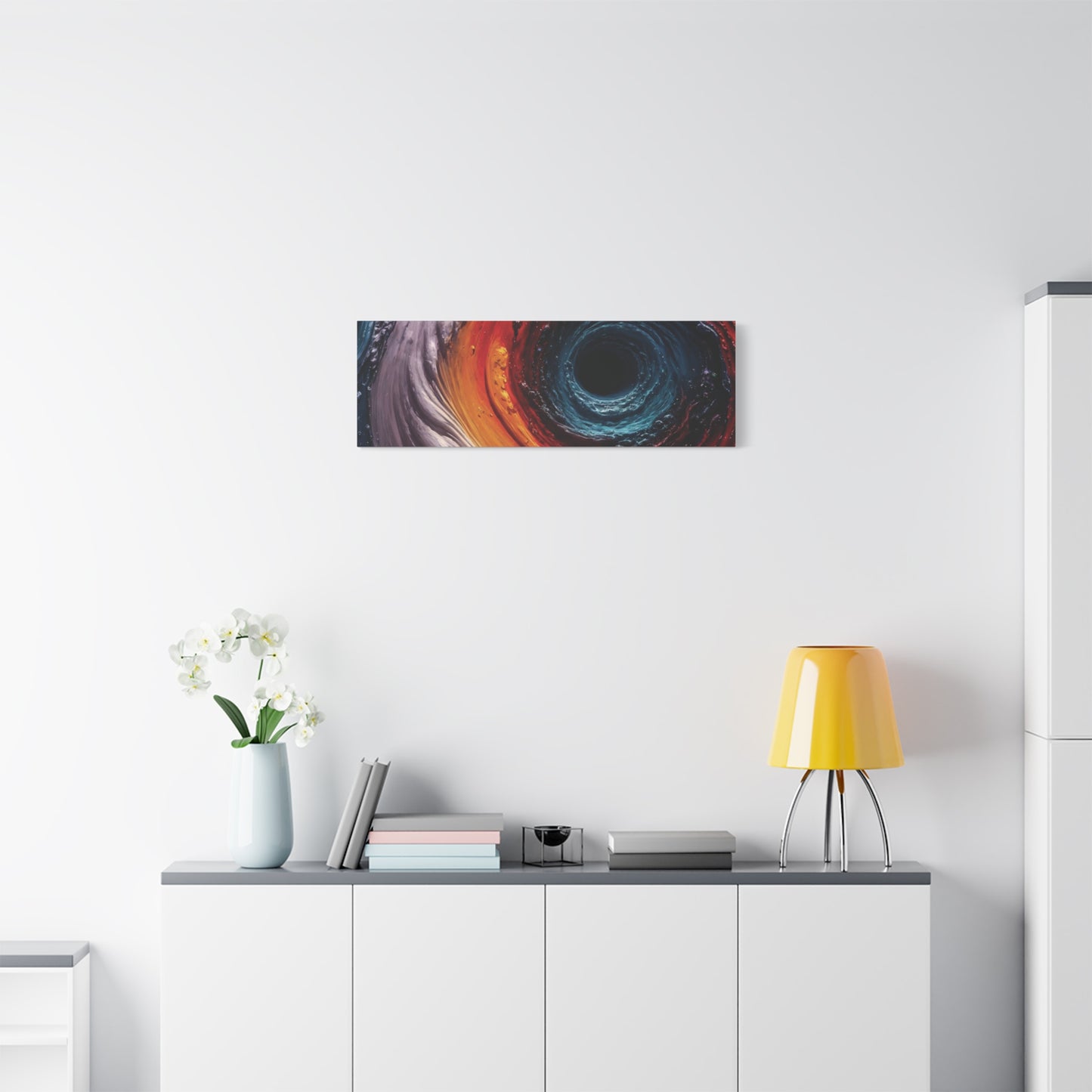 Vibrant Abstract Wall Art Canvas - Swirling Colors