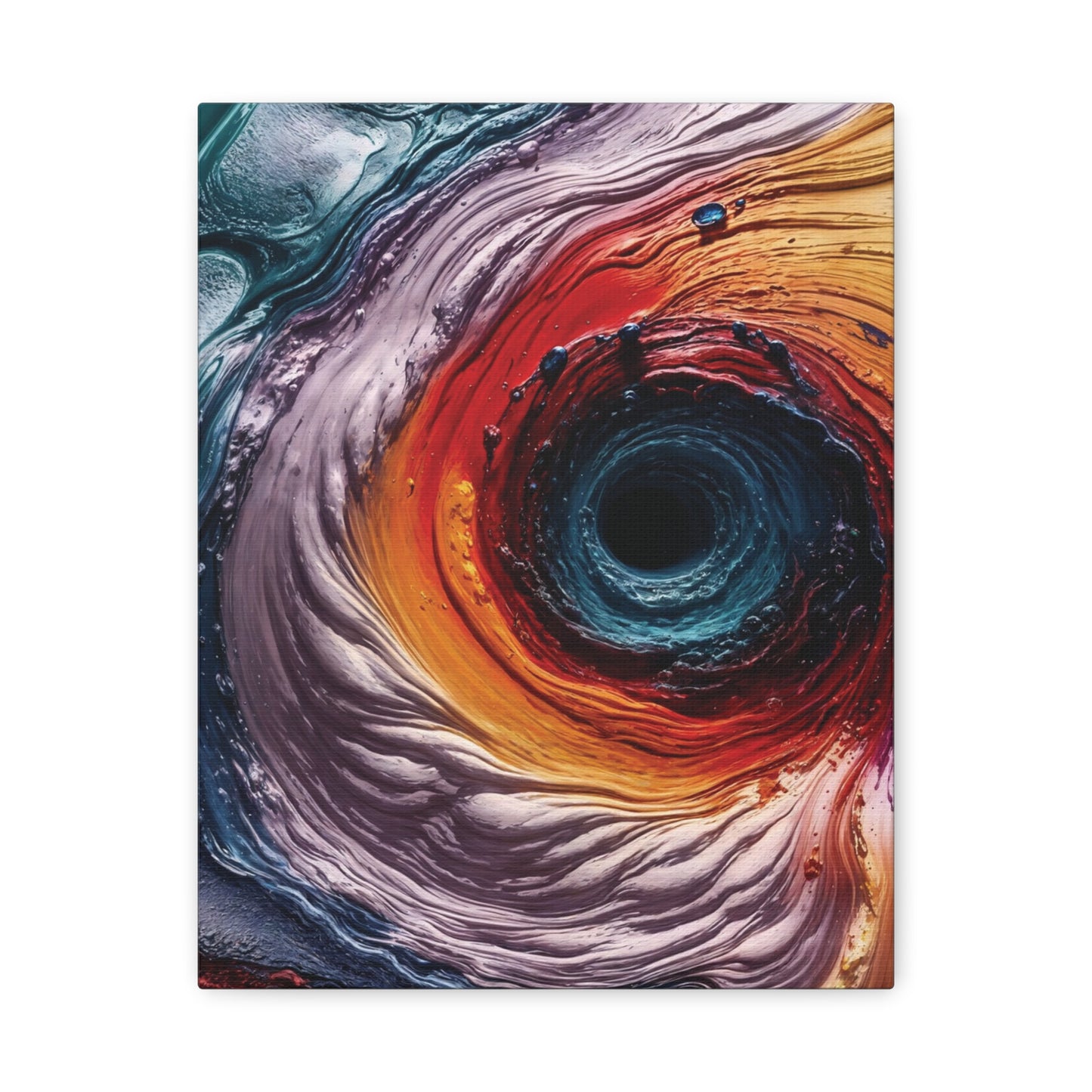 Vibrant Abstract Wall Art Canvas - Swirling Colors