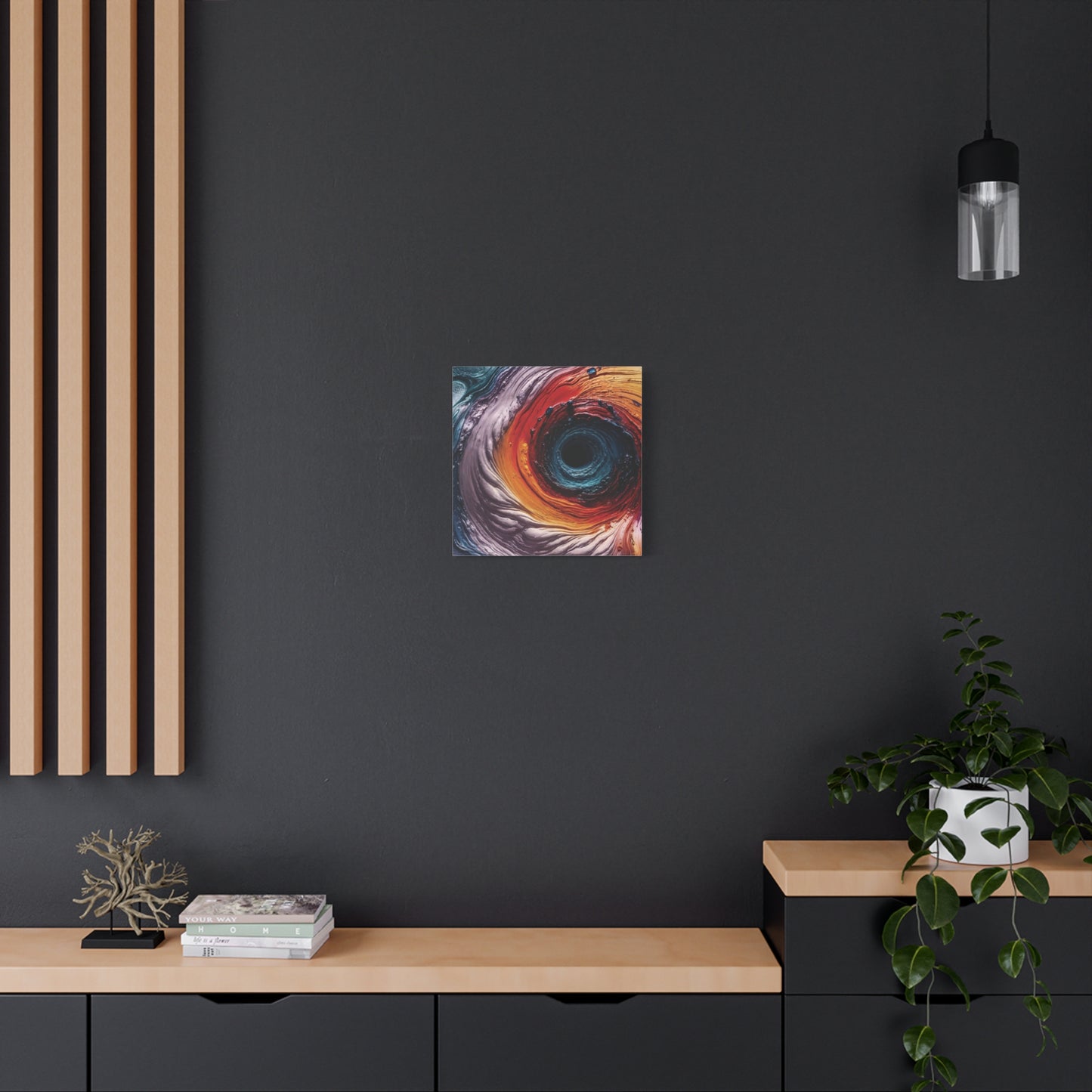 Vibrant Abstract Wall Art Canvas - Swirling Colors