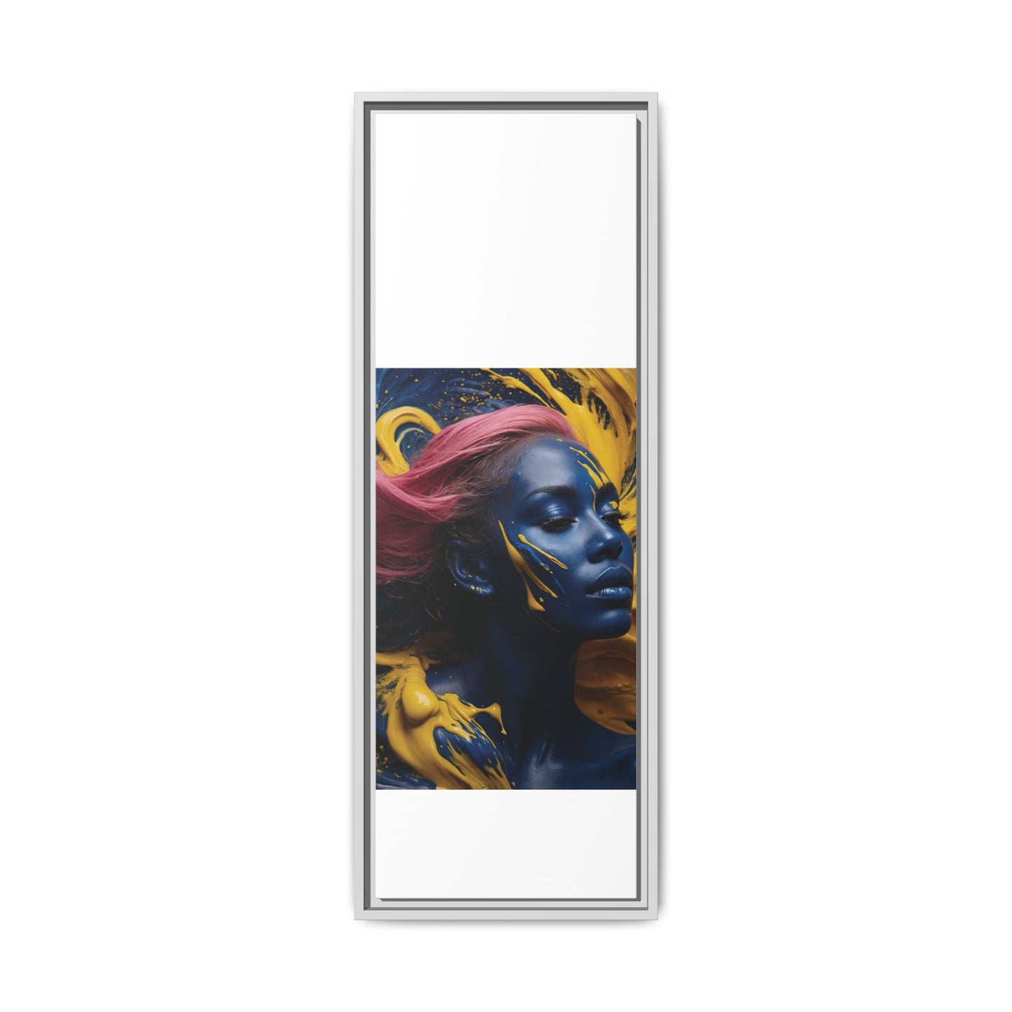 Vibrant Abstract Art Print - Multicolor Framed Canvas Wall Decor