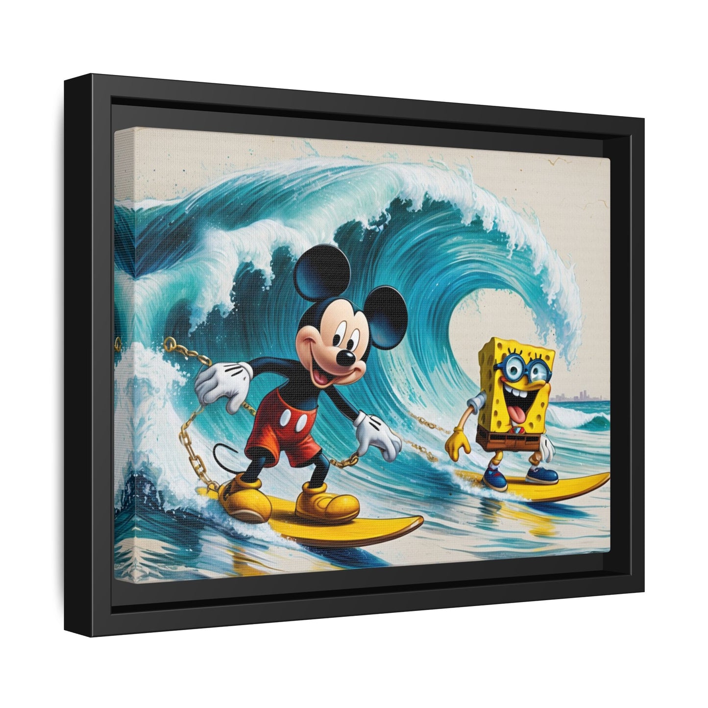Vibrant Framed Art Print - Bold Floral Fantasy