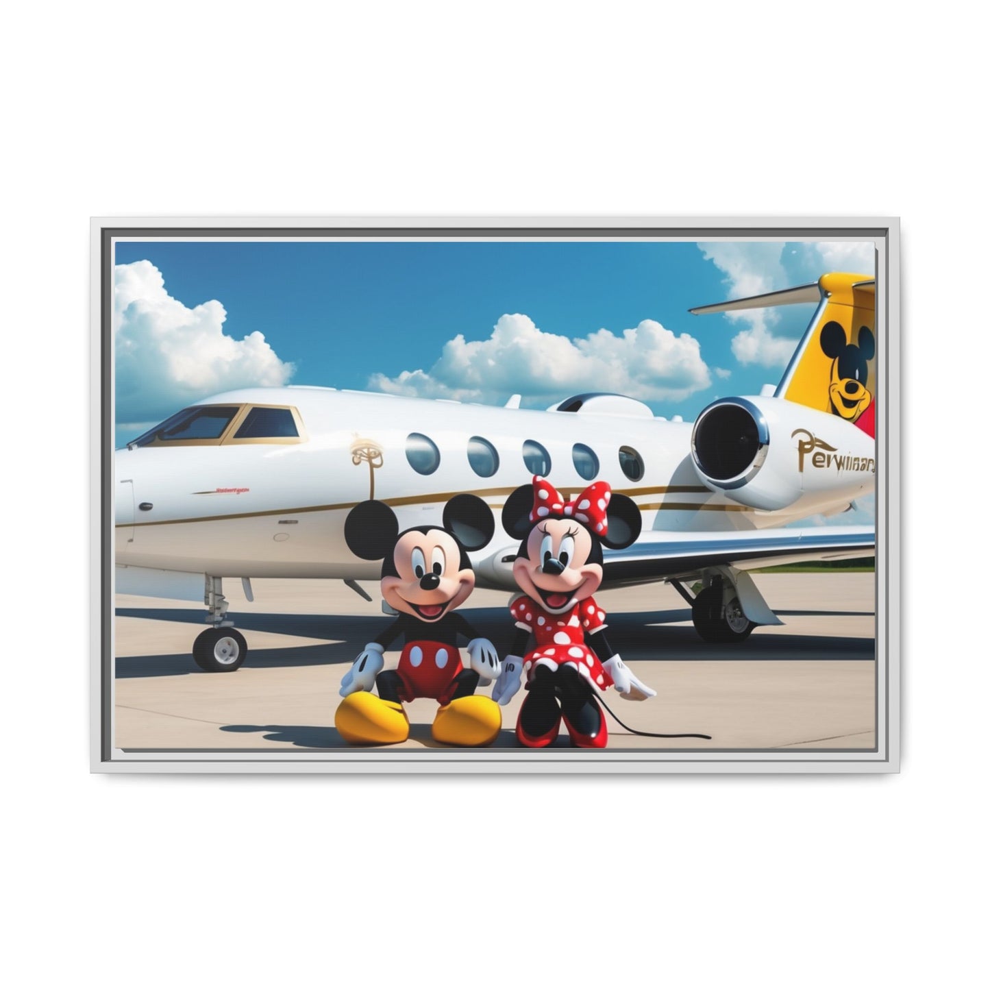 Mickey & Minnie Jetsetter Canvas Art