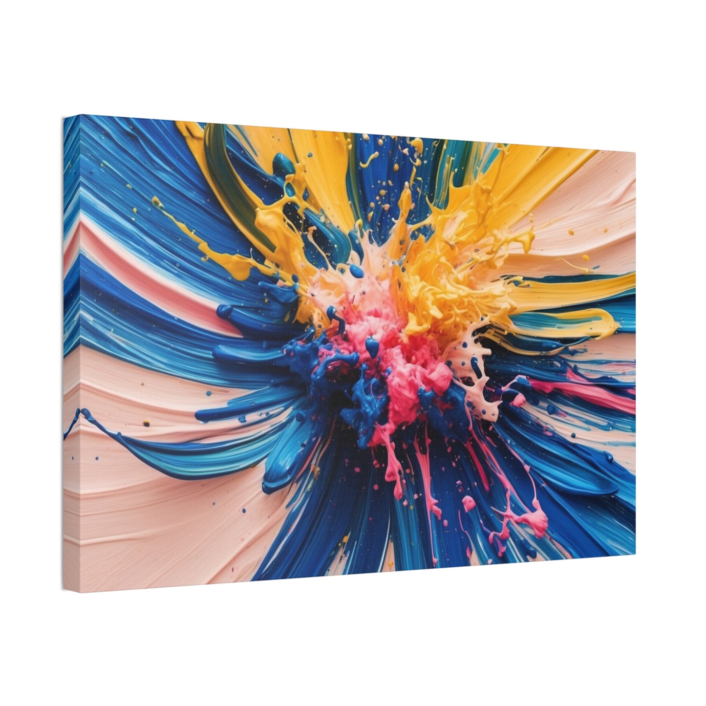 Vibrant Abstract Canvas Art - Color Explosion Wall Decor