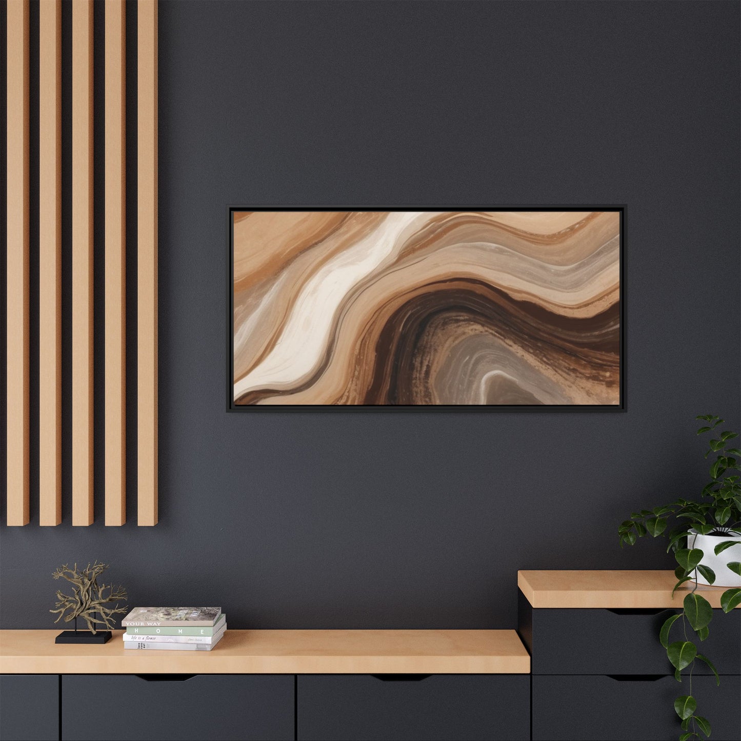 Matte Canvas, Framed (Multi-color)