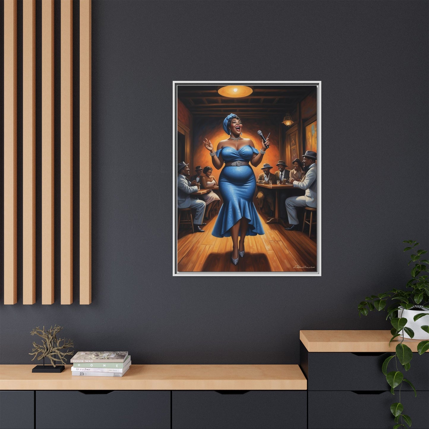 Matte Canvas, Framed (Multi-color)