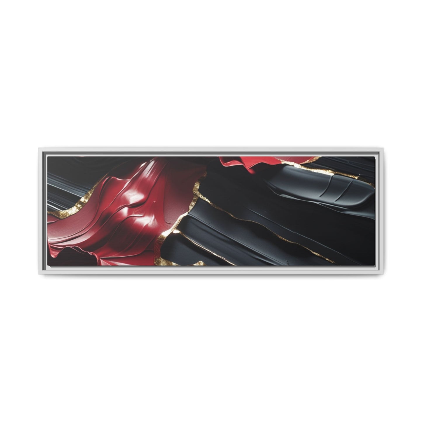 Elegant Abstract Framed Canvas Art - Multi-color Wall Decor