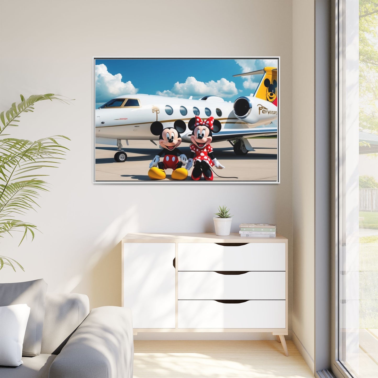 Mickey & Minnie Jetsetter Canvas Art
