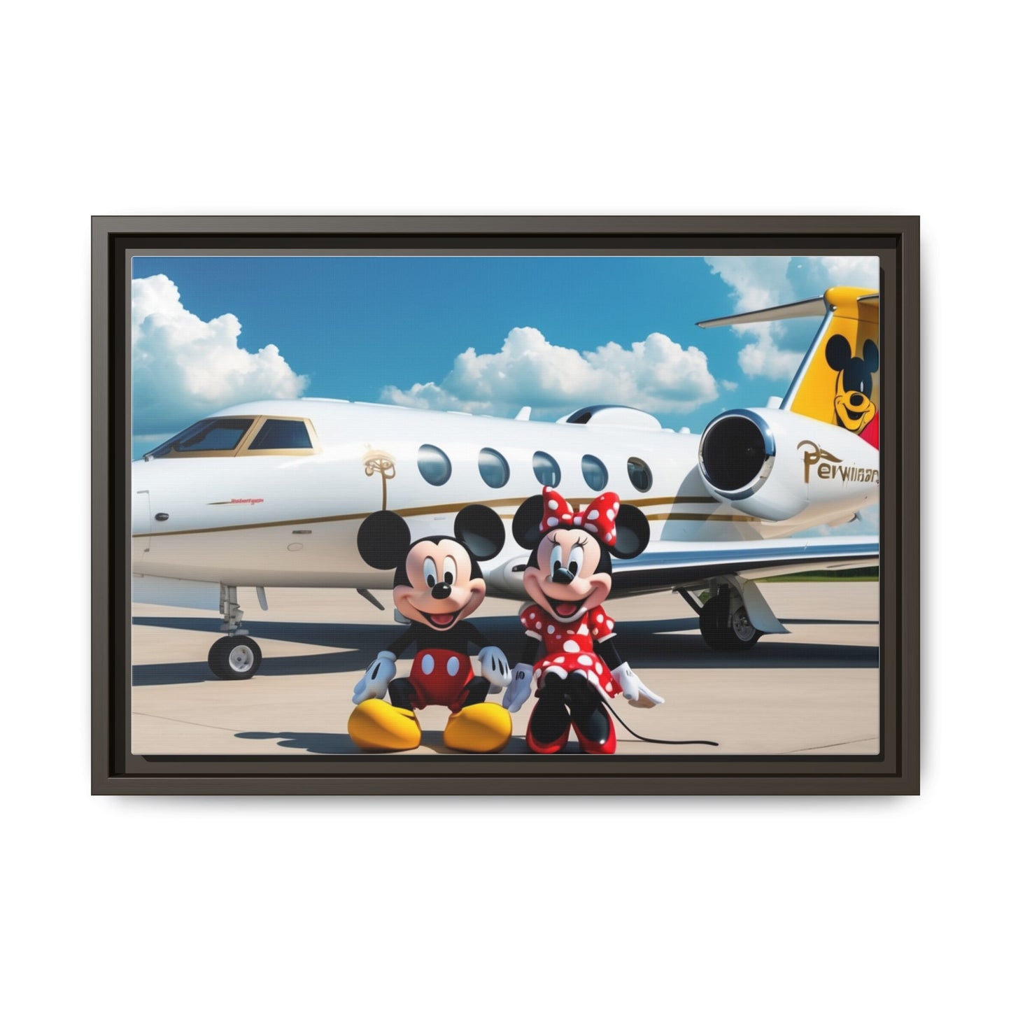 Mickey & Minnie Jetsetter Canvas Art