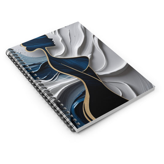 Elegant Woman Spiral Notebook - Artistic Ruled Line Journal