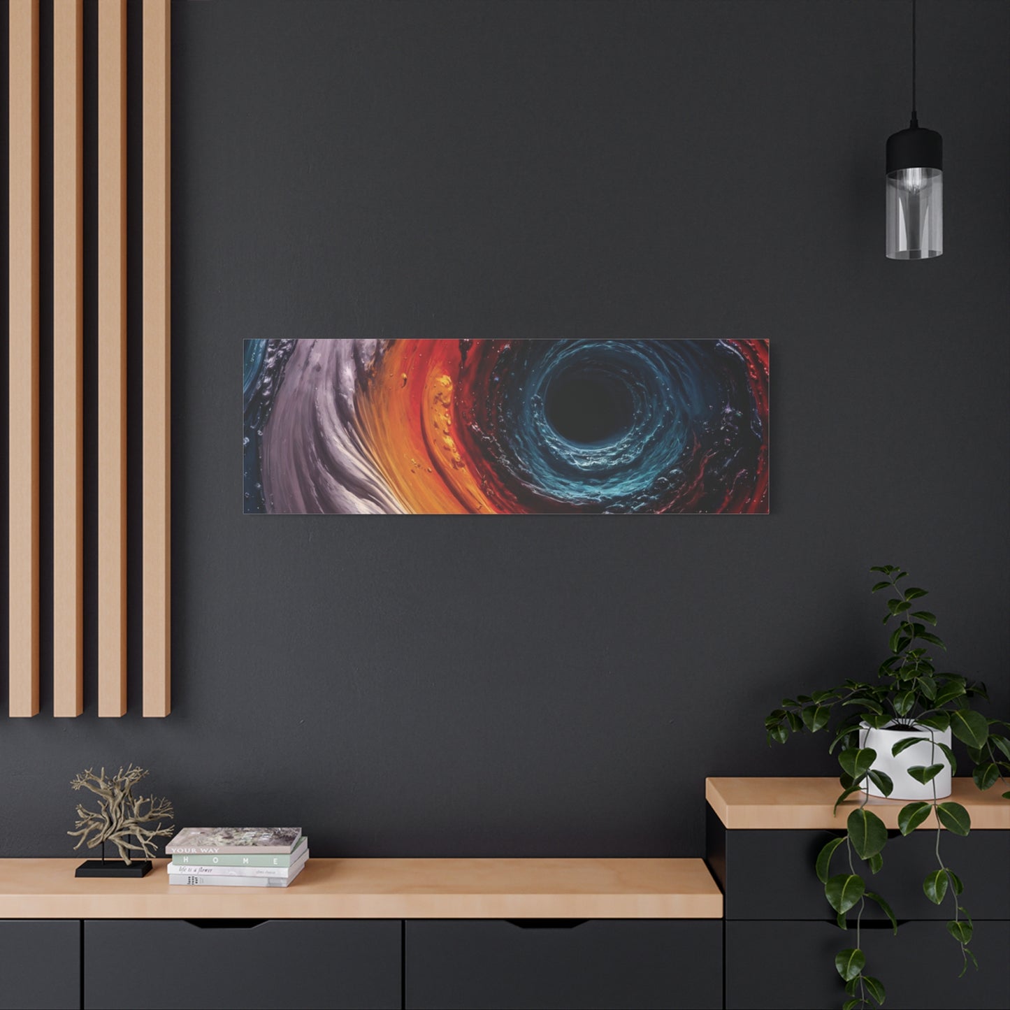Vibrant Abstract Wall Art Canvas - Swirling Colors