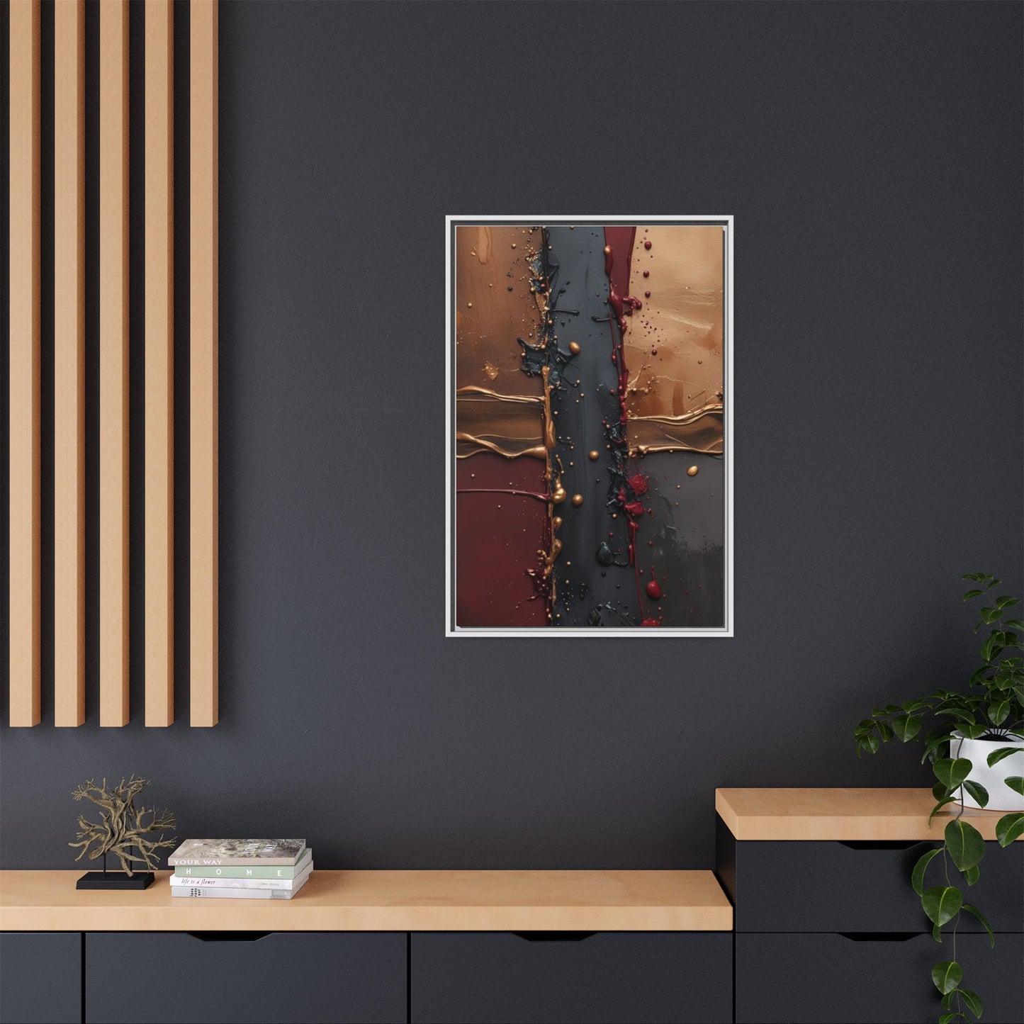 Matte Canvas, Framed (Multi-color)