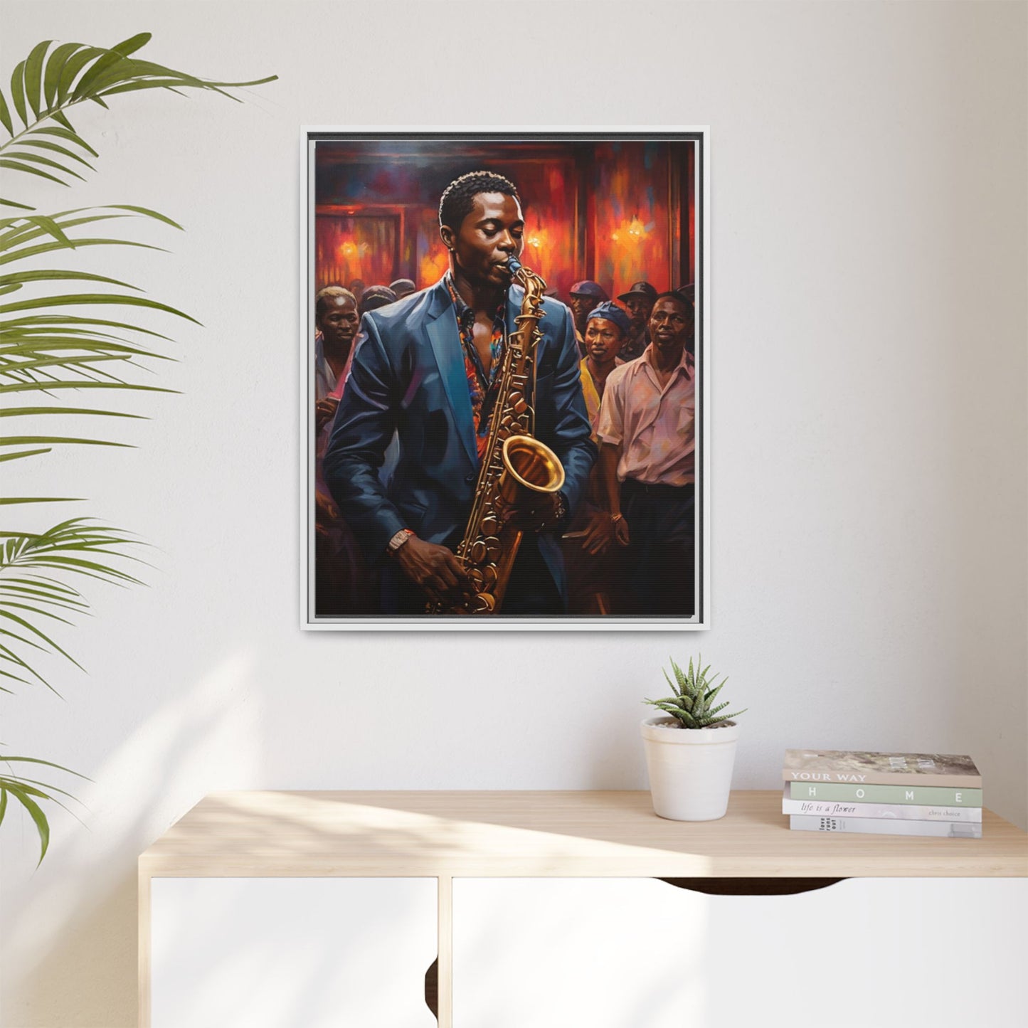 Matte Canvas, Framed (Multi-color)
