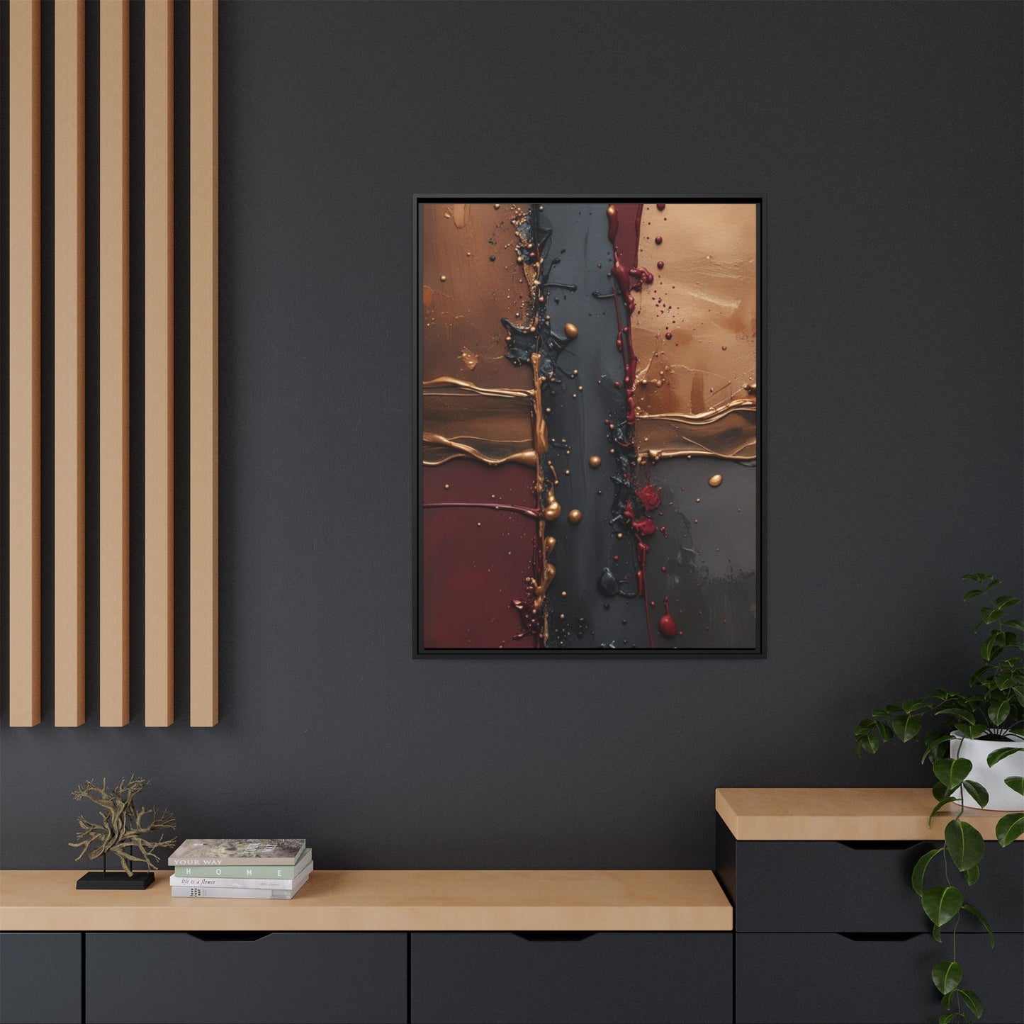 Matte Canvas, Framed (Multi-color)