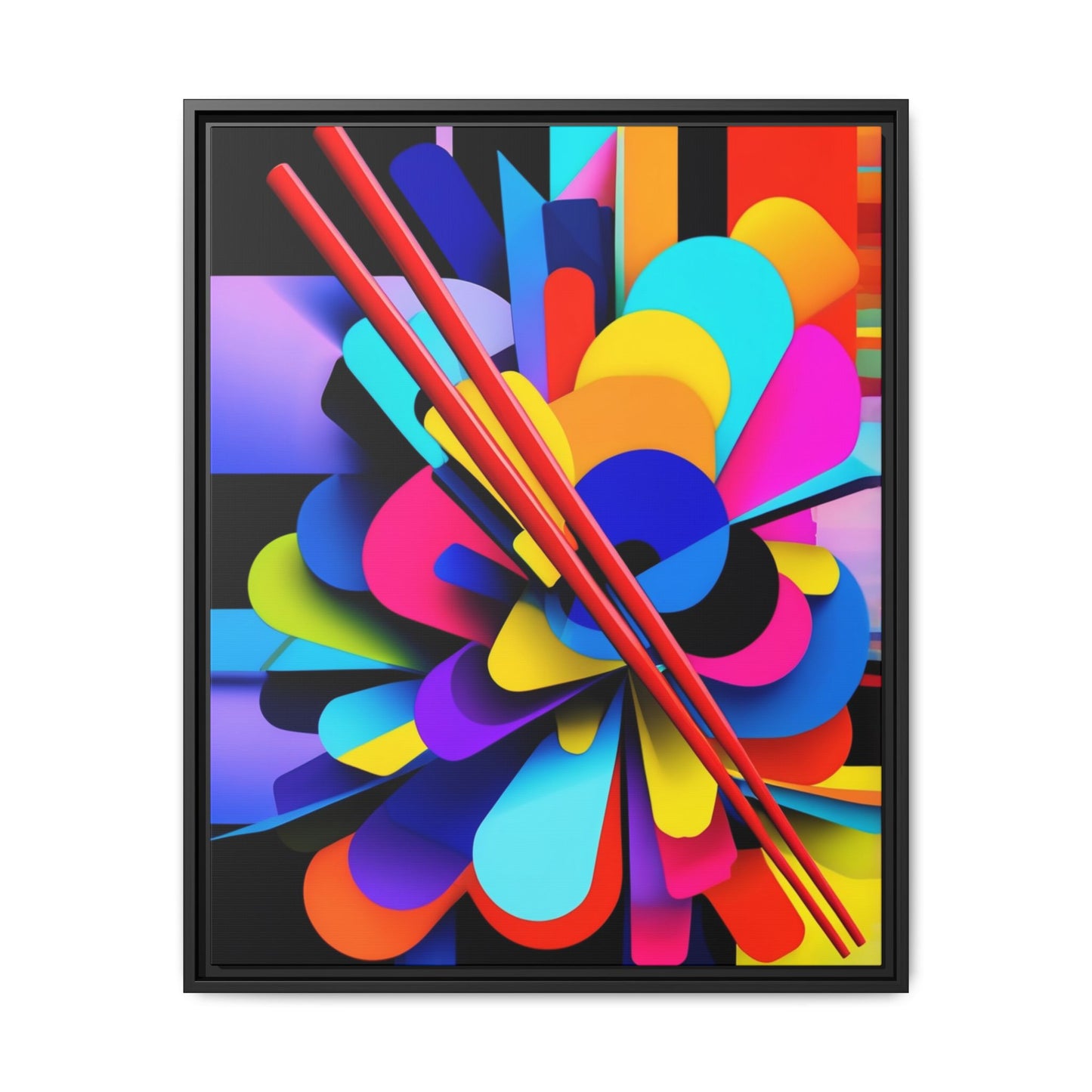 Matte Canvas, Framed (Multi-color)