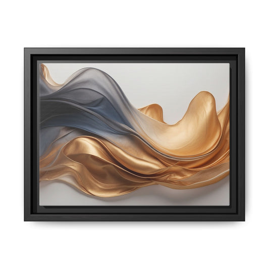 Abstract Matte Canvas Art Print - Framed Multi-color Wall Decor