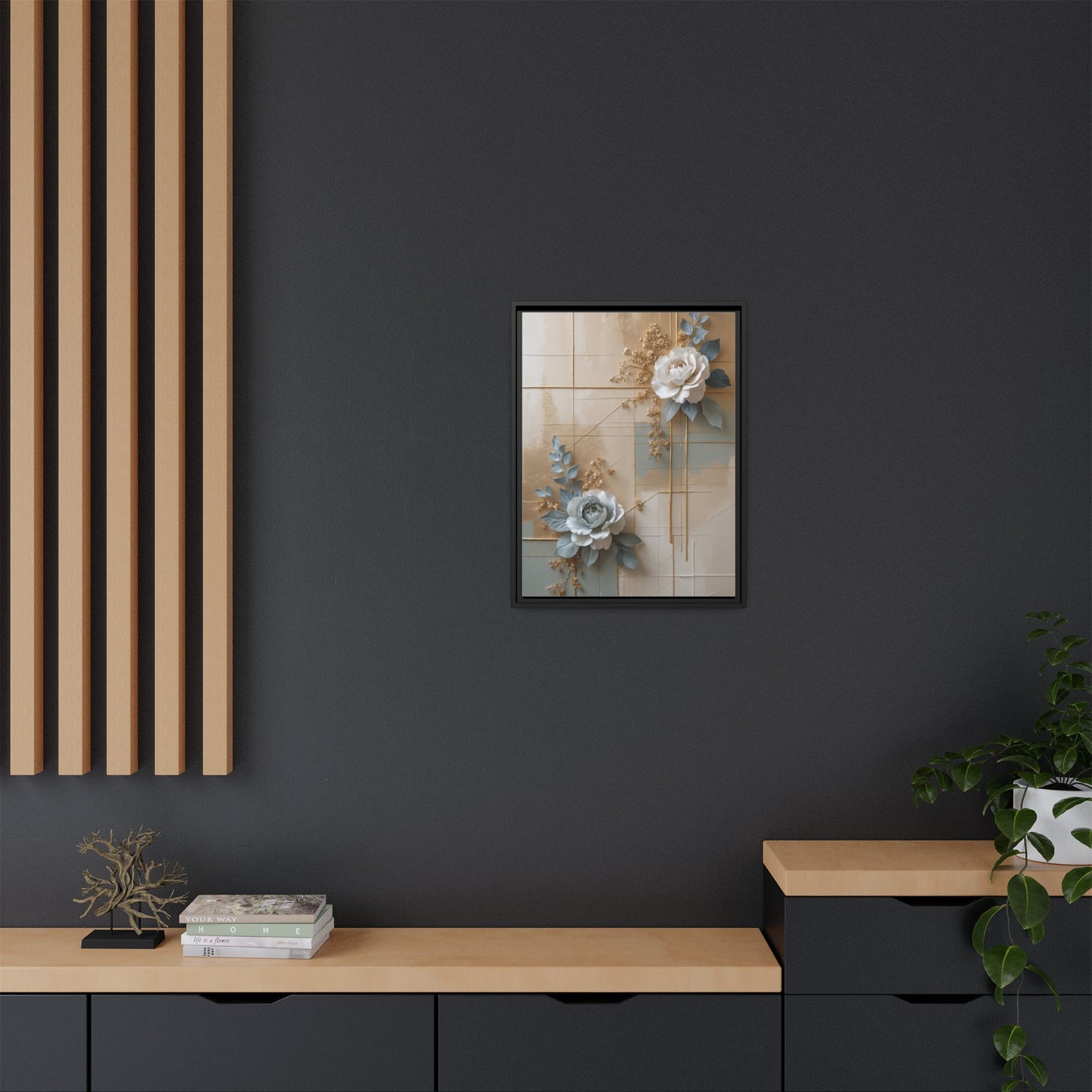 Matte Canvas, Framed (Multi-color)