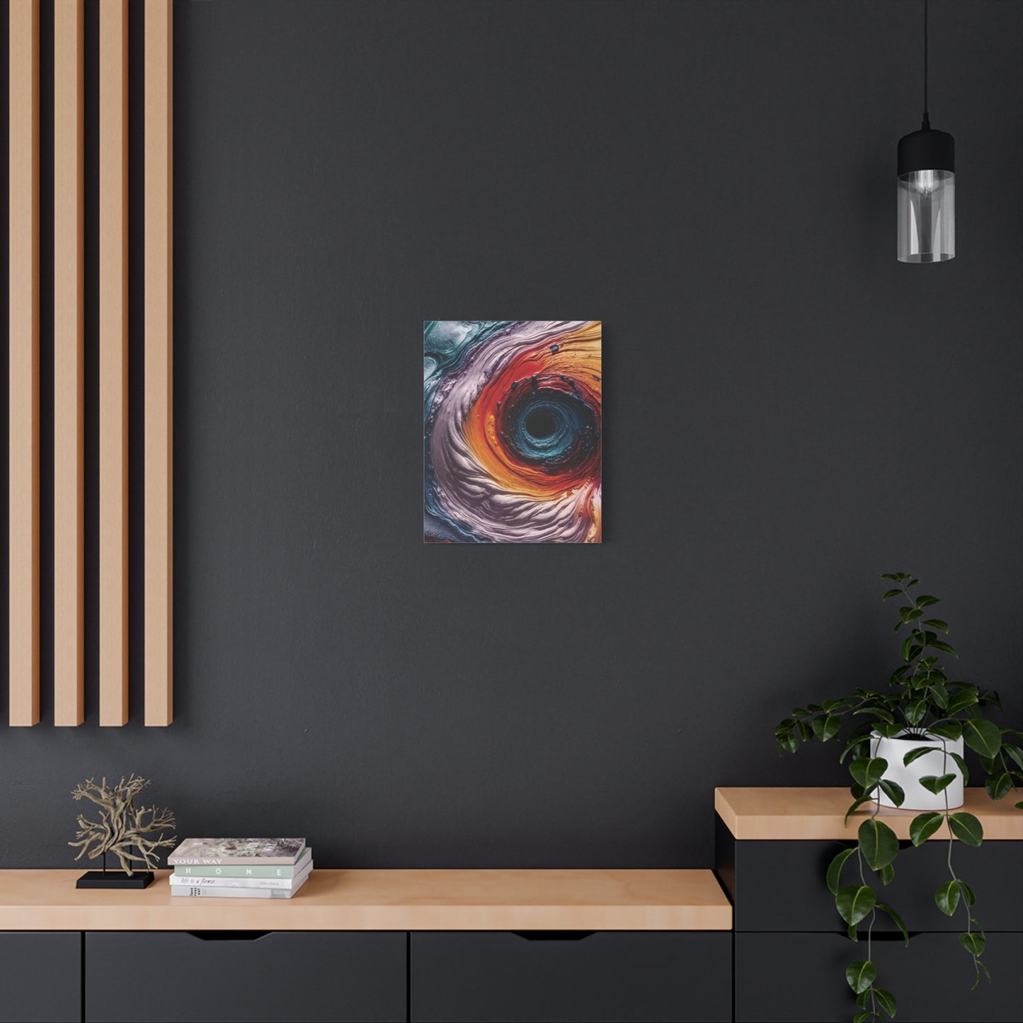 Vibrant Abstract Wall Art Canvas - Swirling Colors