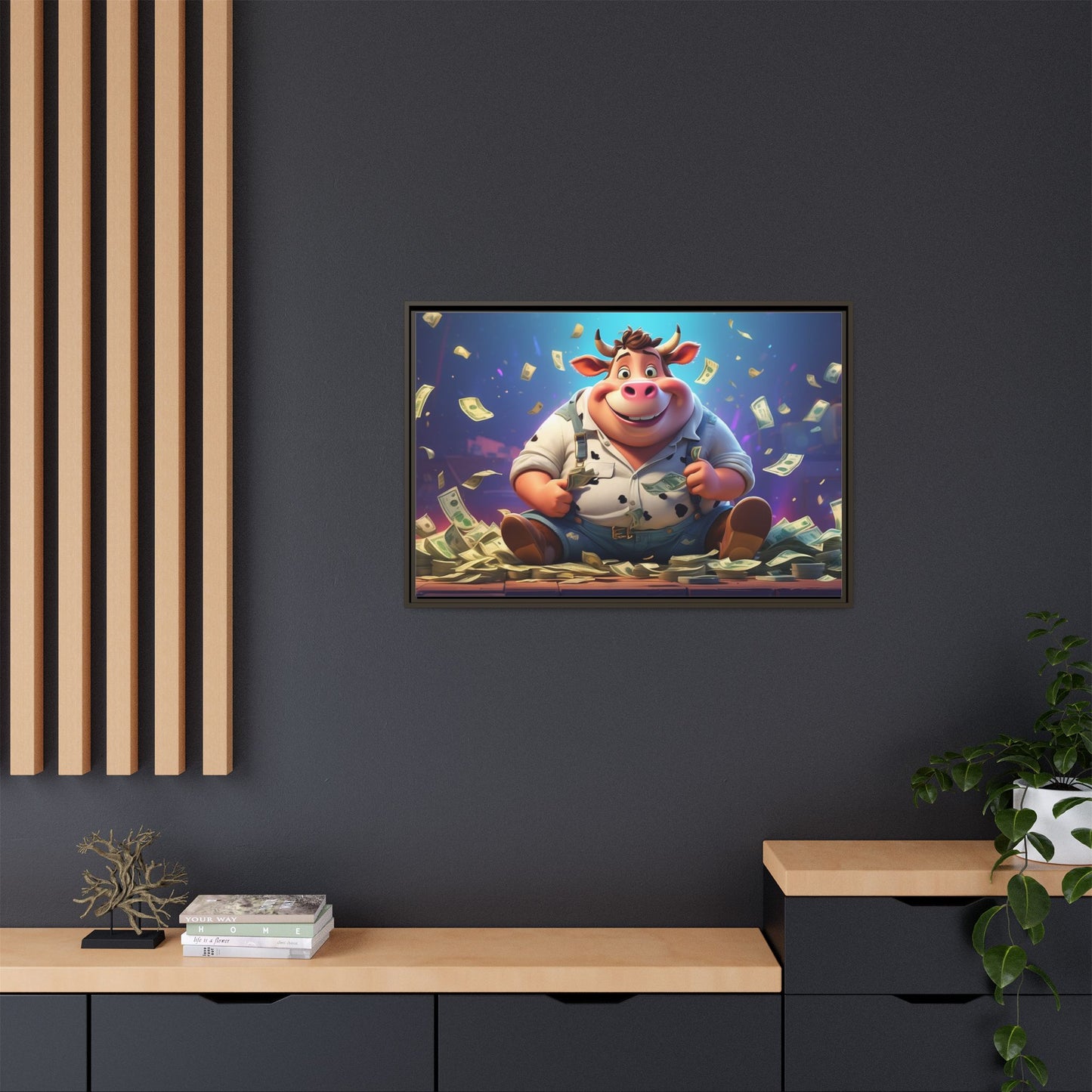 Matte Canvas, Framed (Multi-color)