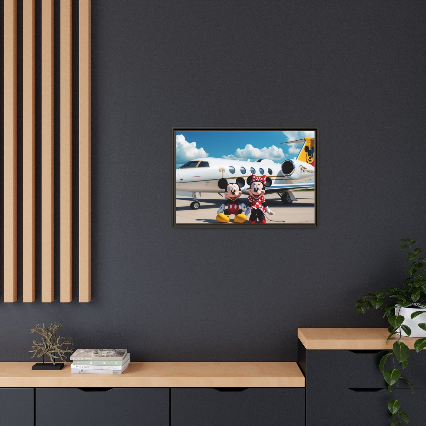 Mickey & Minnie Jetsetter Canvas Art
