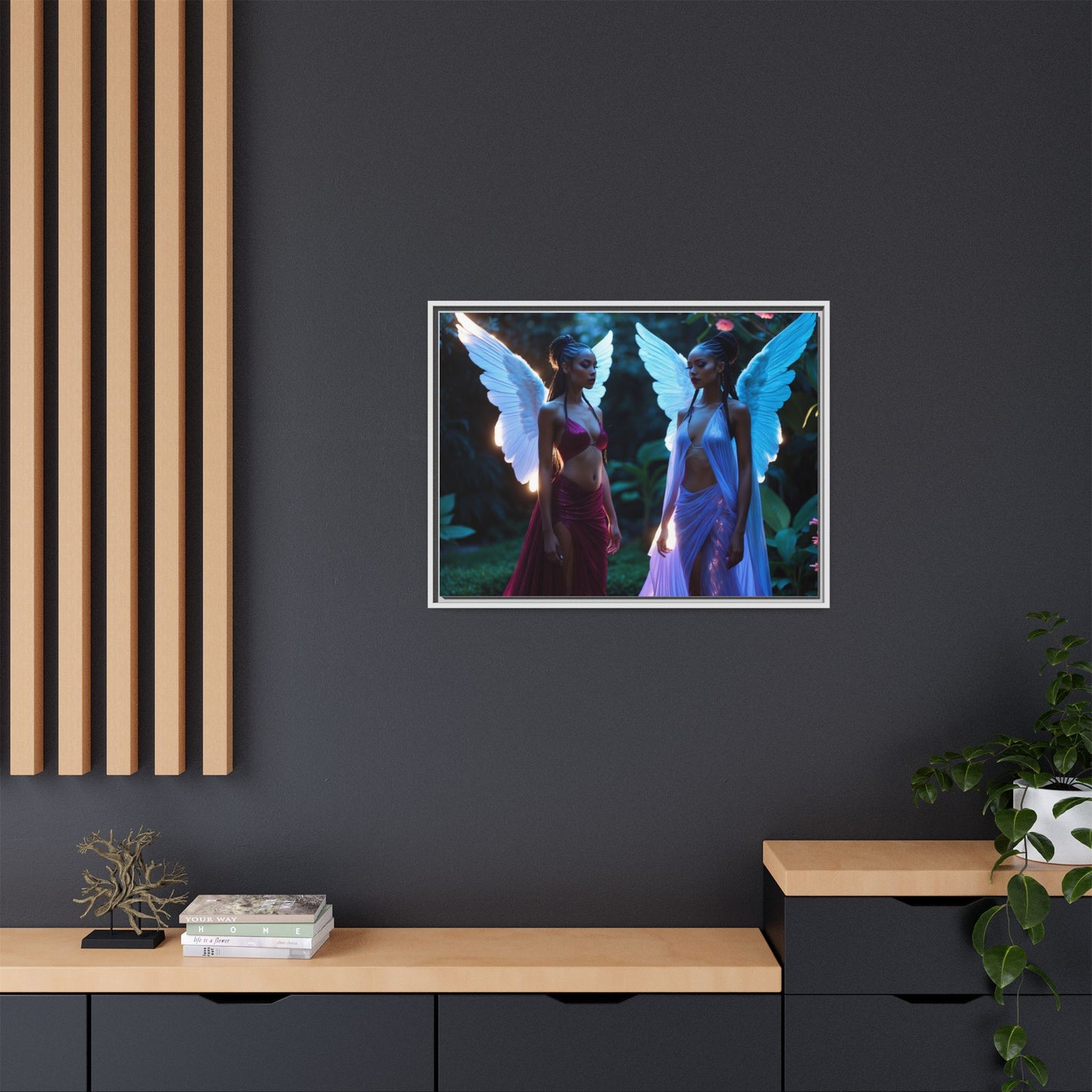 Matte Canvas, Framed (Multi-color)