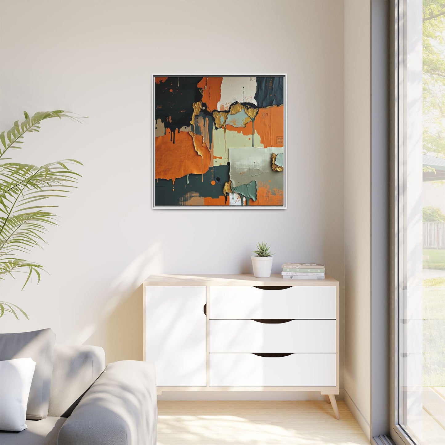 Matte Canvas, Framed (Multi-color)